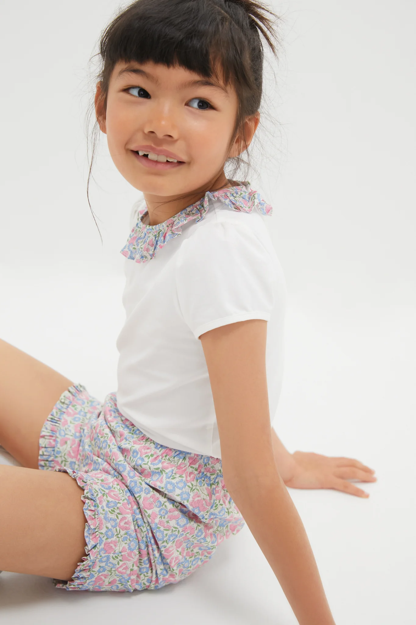Pastel Floral Top & Short Set - Image 4