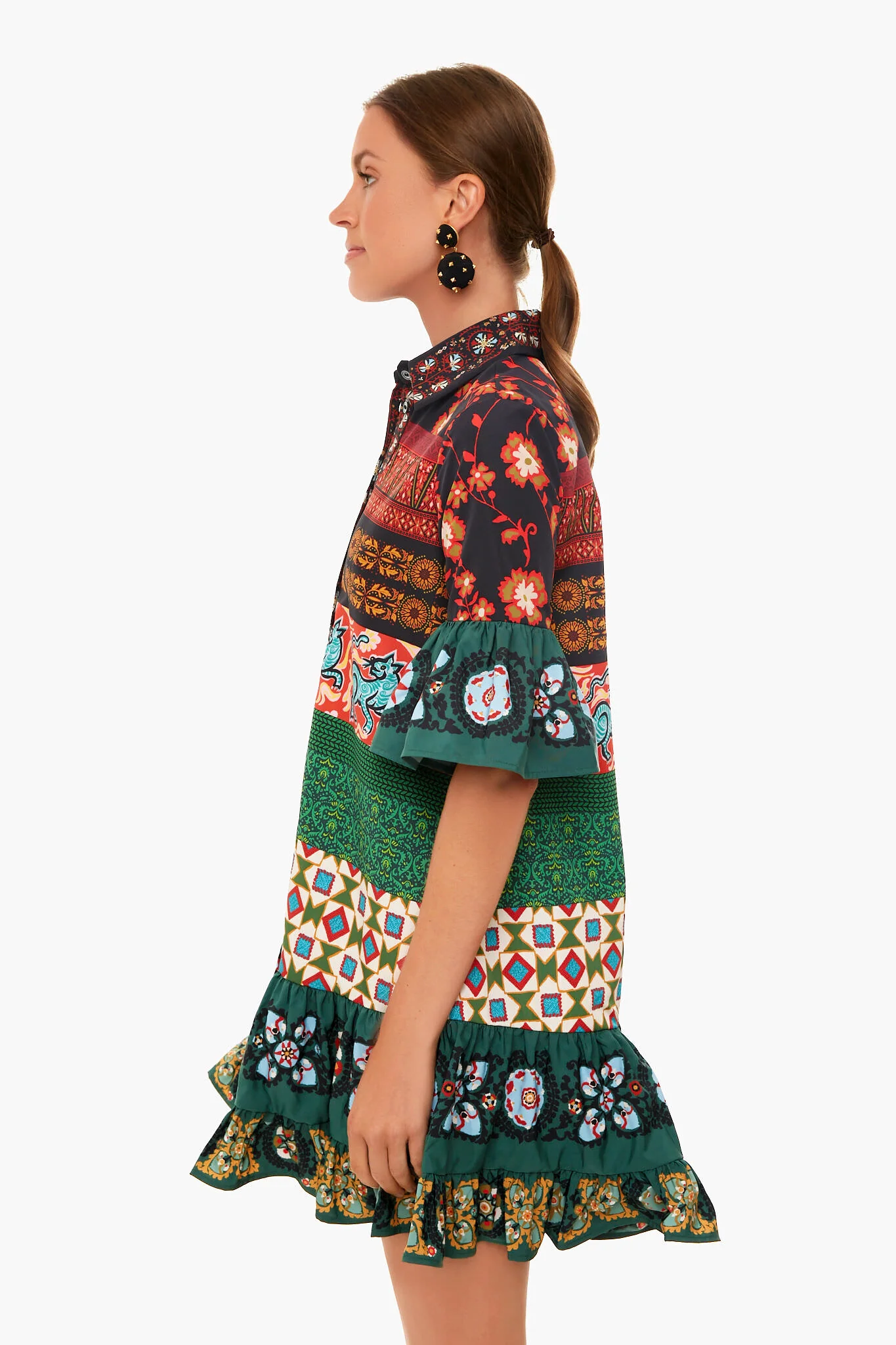 Patchwork Choux Dress - Image 2