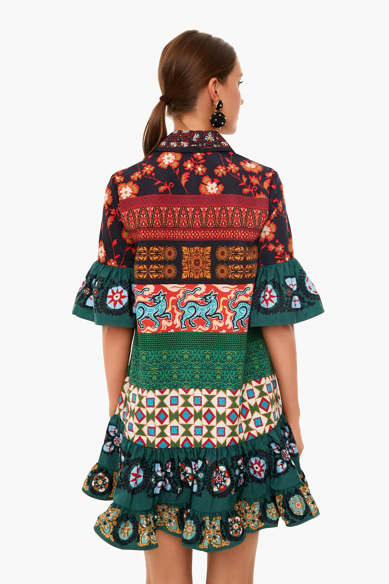 Patchwork Choux Dress - Image 3