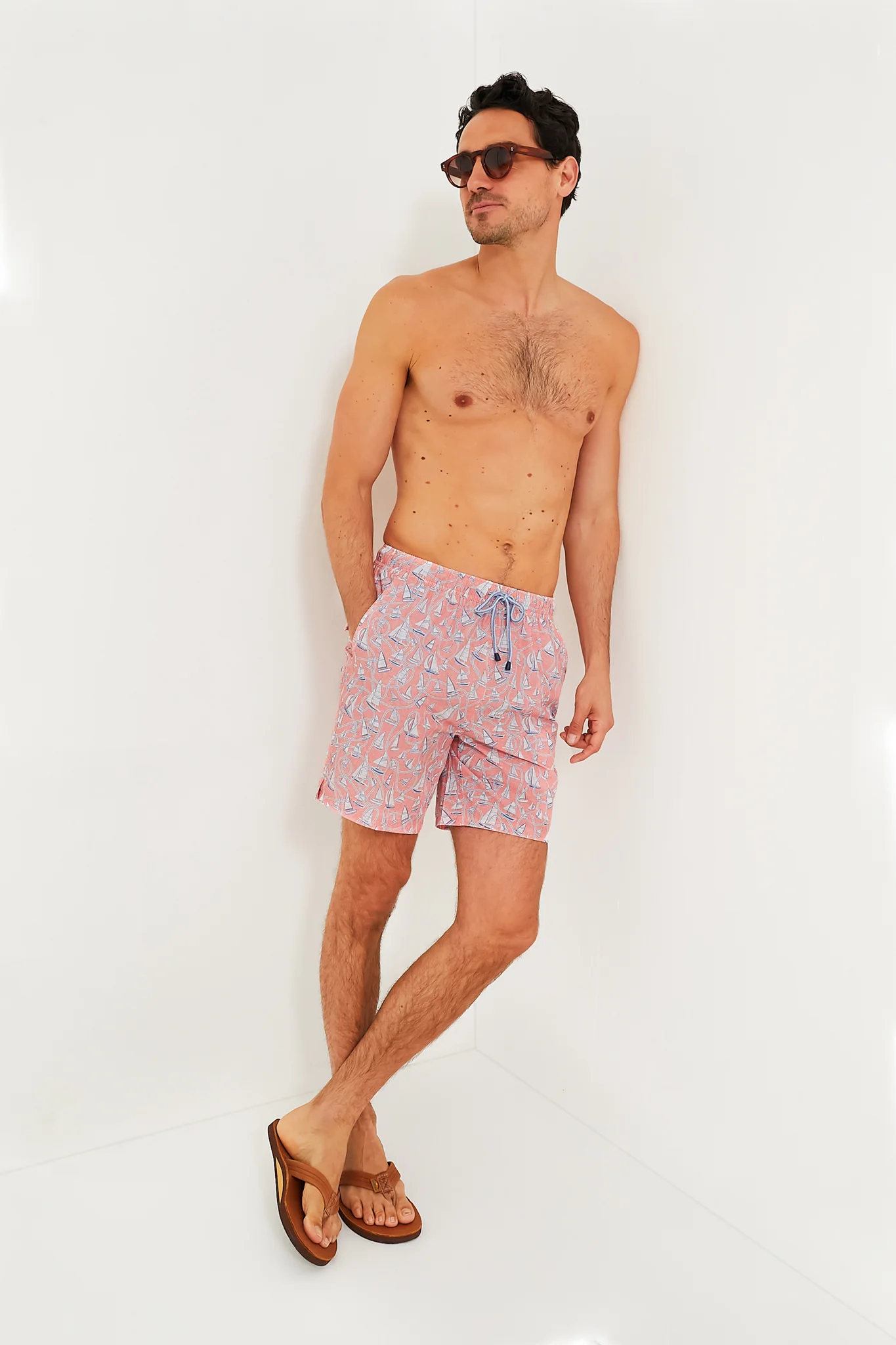 Peach Bloom Ropes and Boats Swim Trunks - Image 2