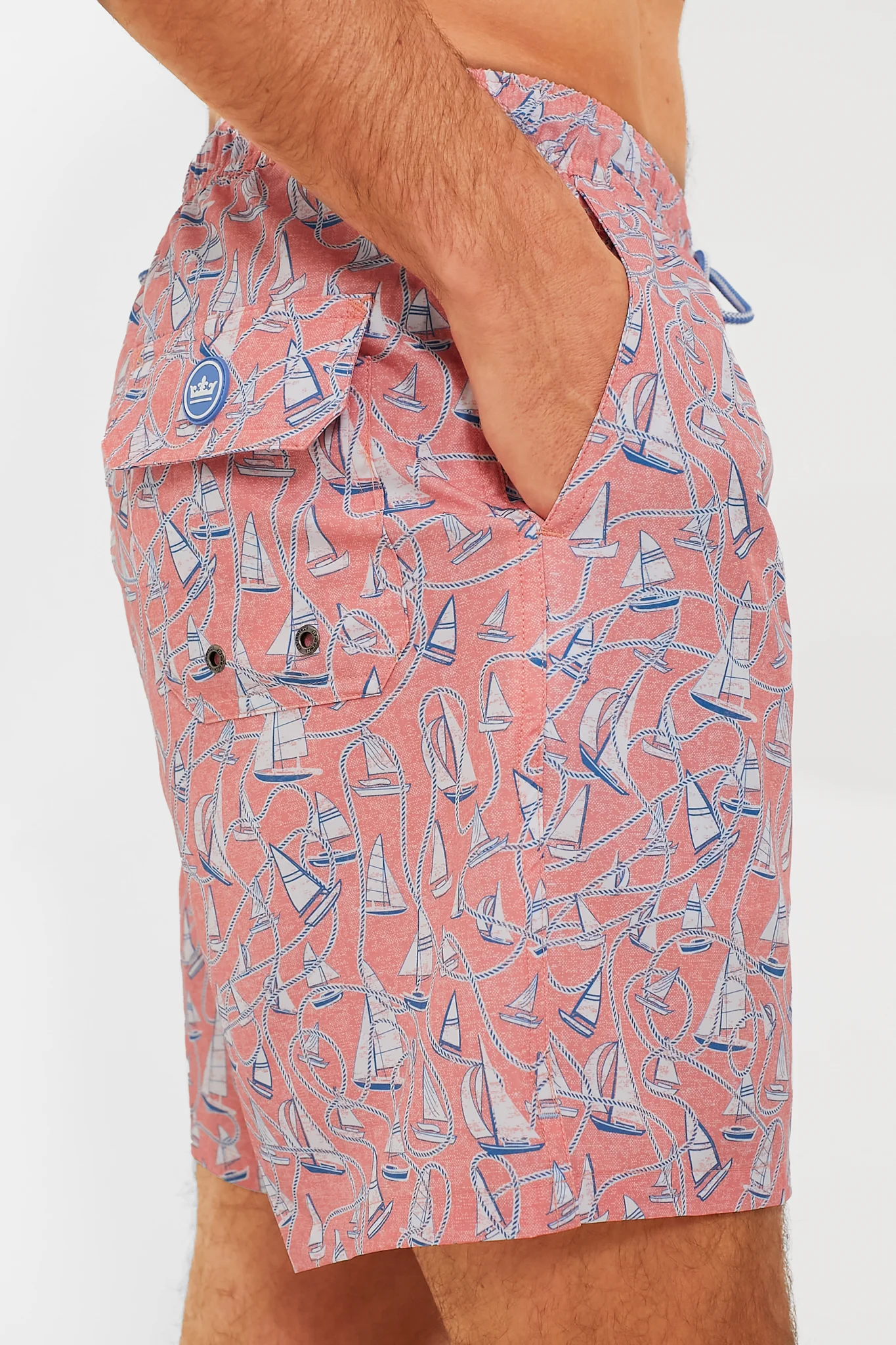 Peach Bloom Ropes and Boats Swim Trunks - Image 5