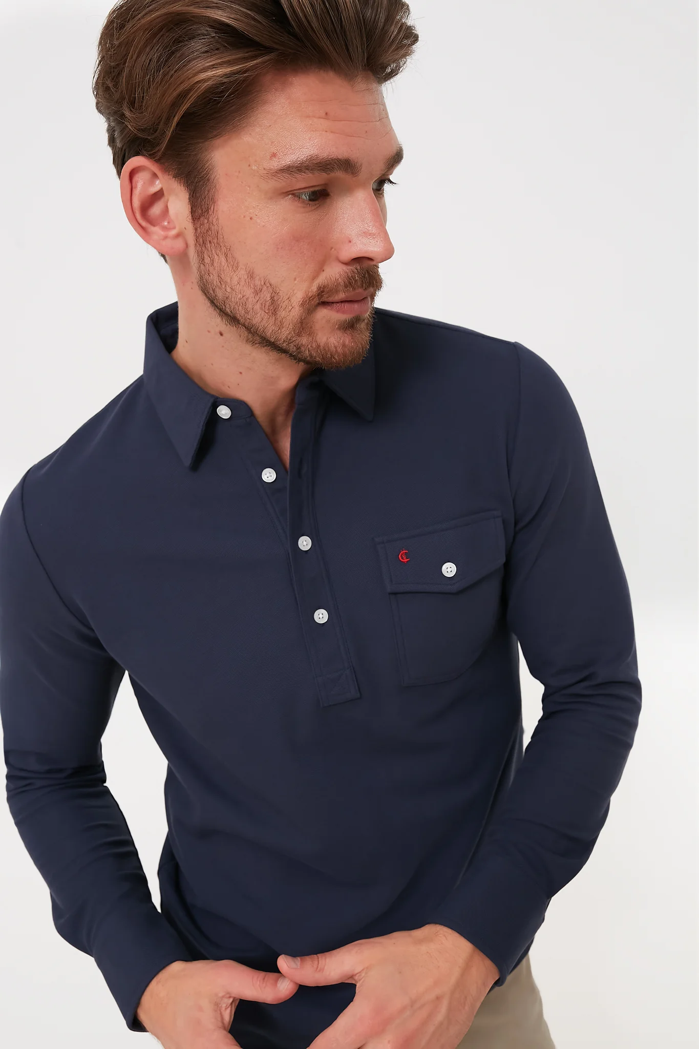 Peacoat Long Sleeve Players Shirt - Image 7