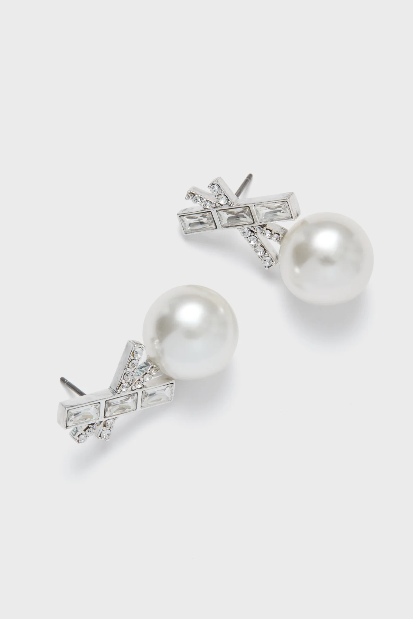 Pearl and Crystal Renee Earrings - Image 4