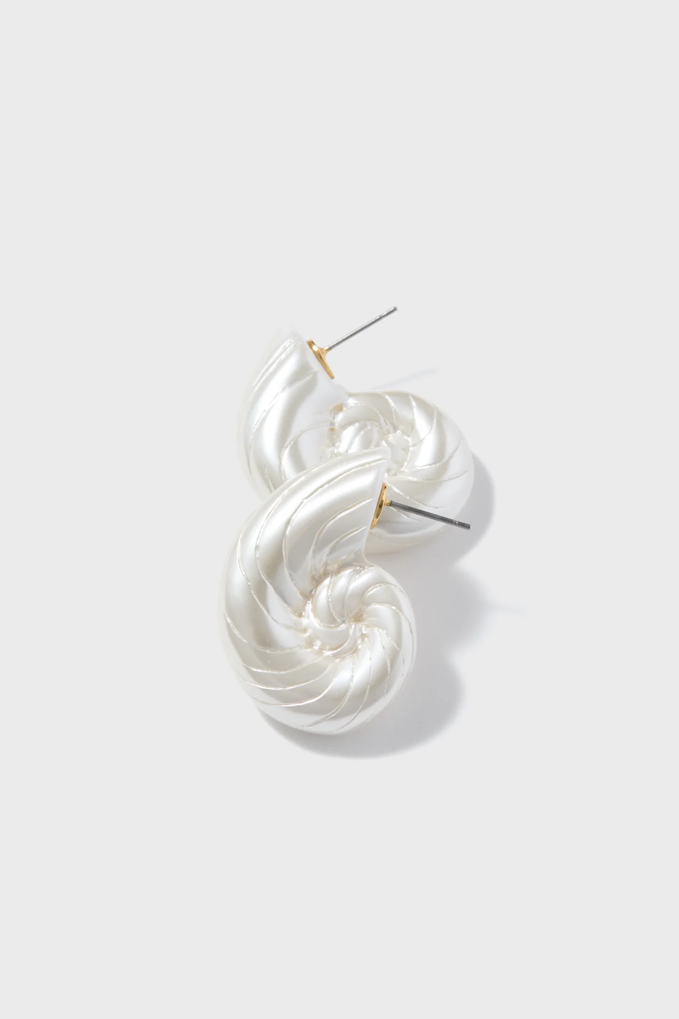 Pearl Nautilus Earrings - Image 4