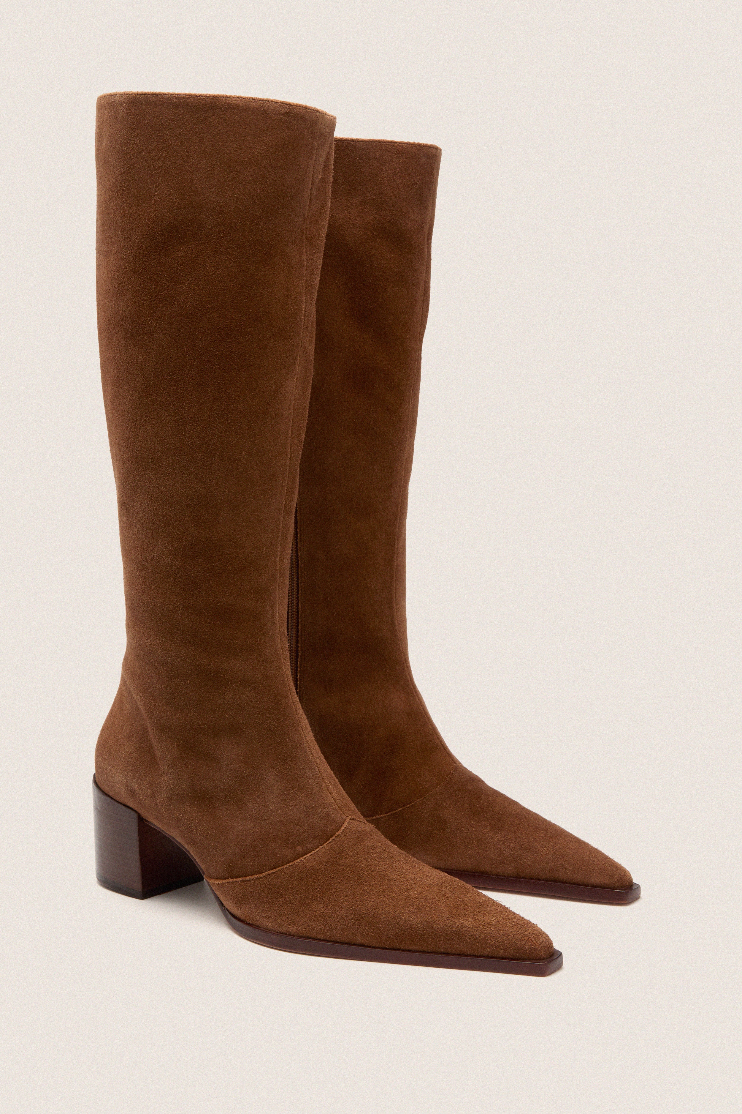 Pecan Brown Raffeala Up Mid Boots - Image 3