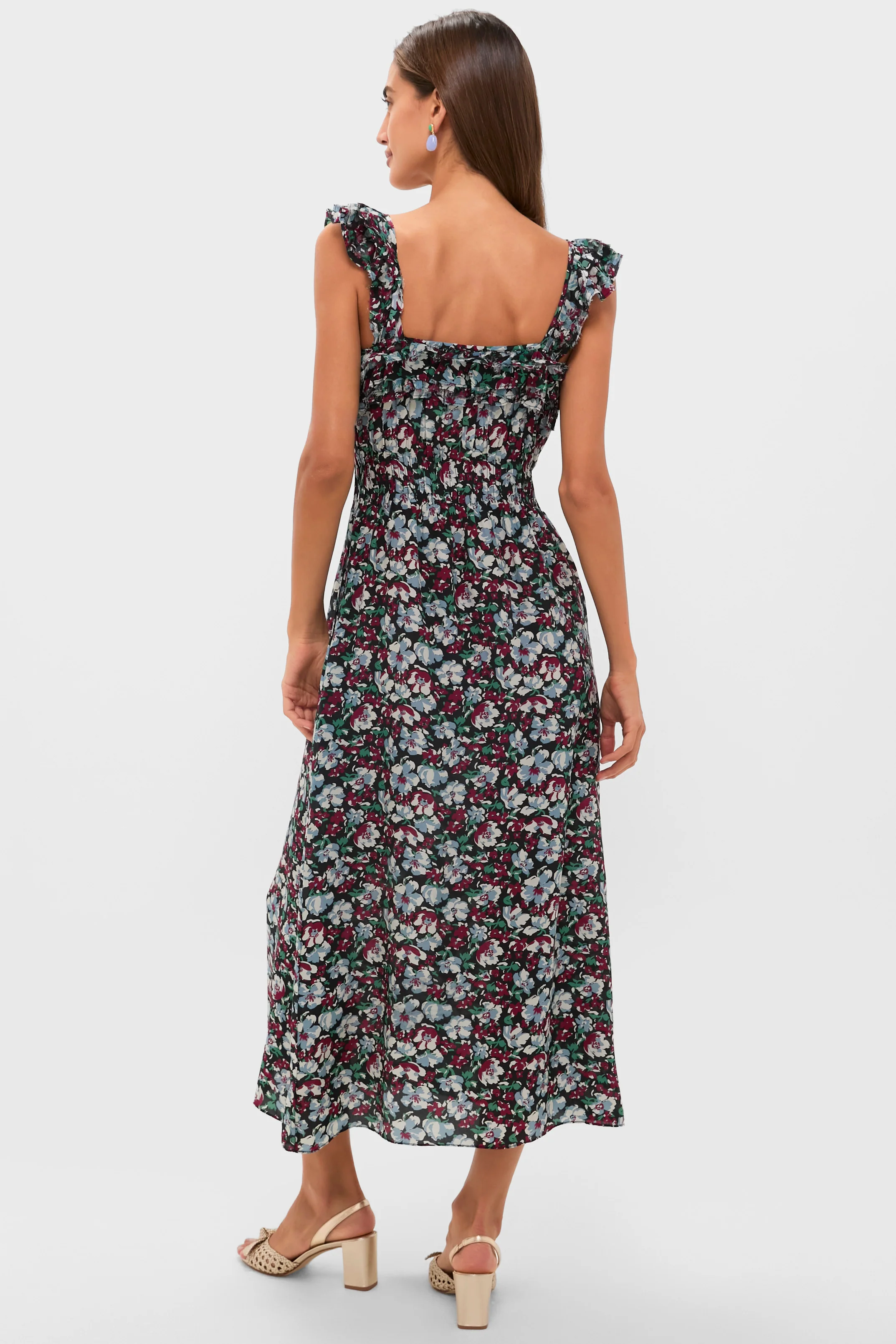 Peonia Print Amalie Midi Dress - Image 4