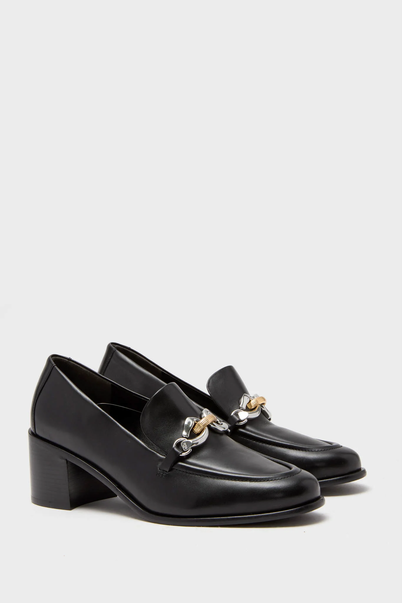 Perfect Black Jessa Heeled Loafer - Image 4