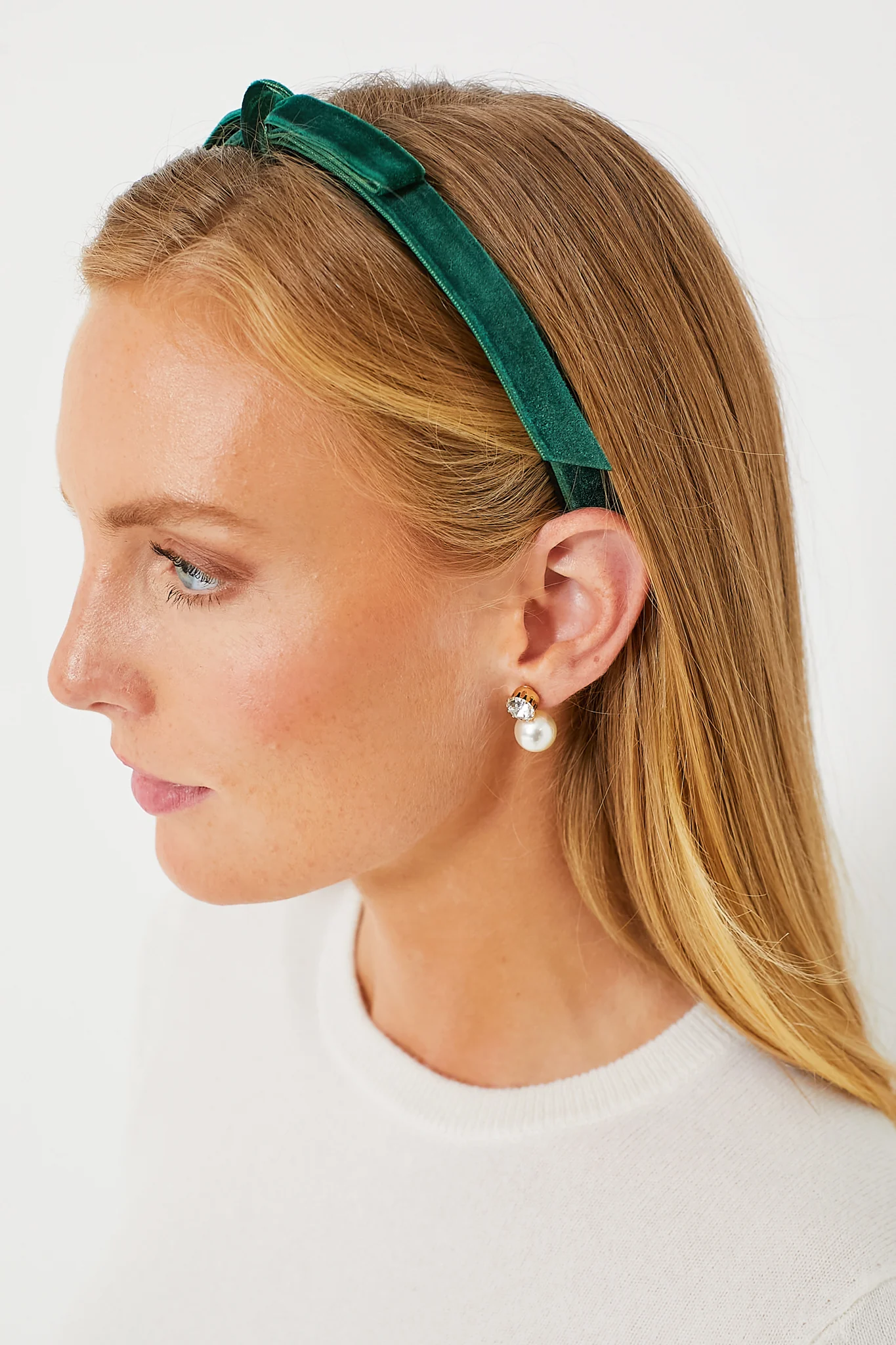 Pine Bardot Ribbon Slim Headband - Image 2