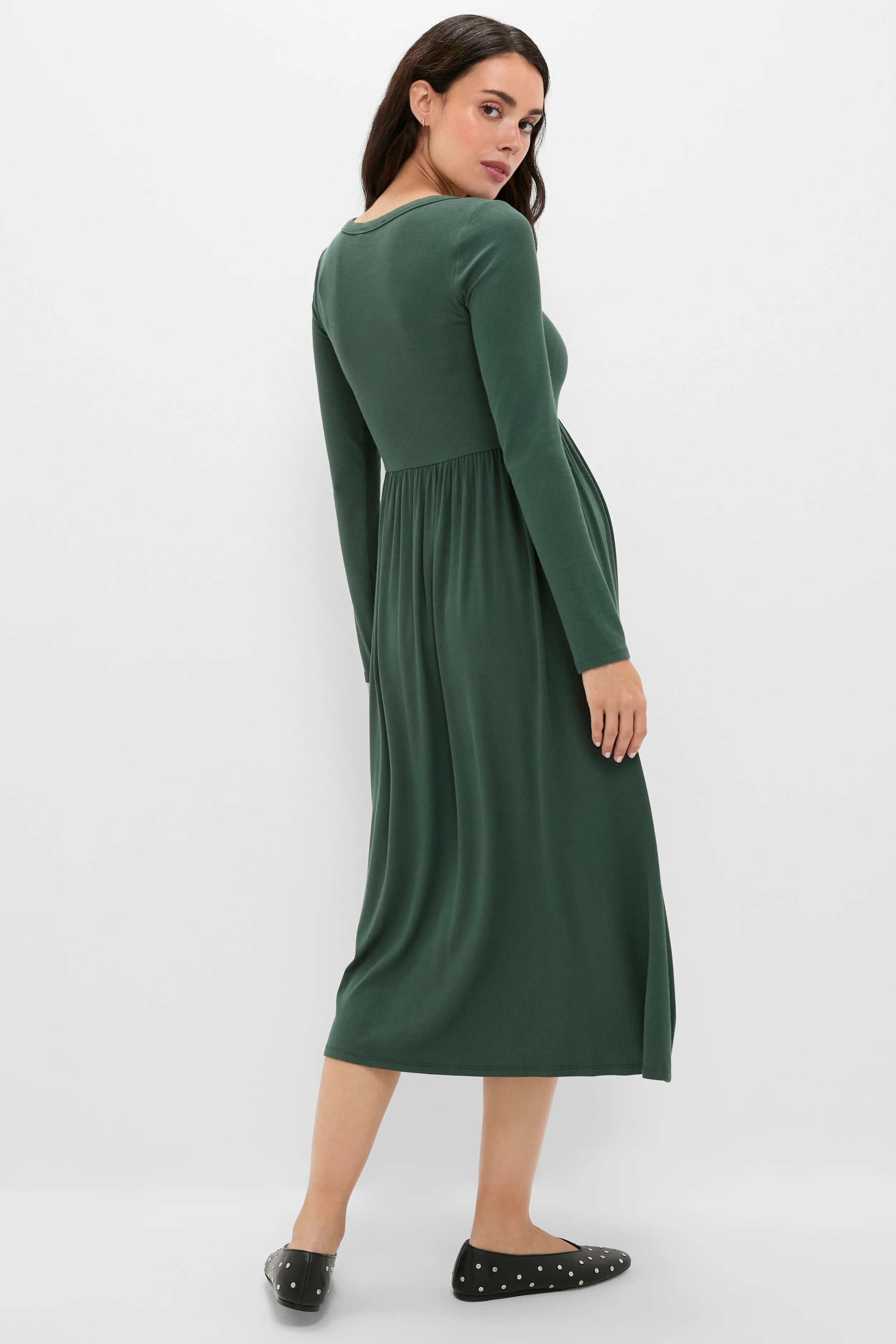 Pine Softest Rib Nursing Dress - Image 4