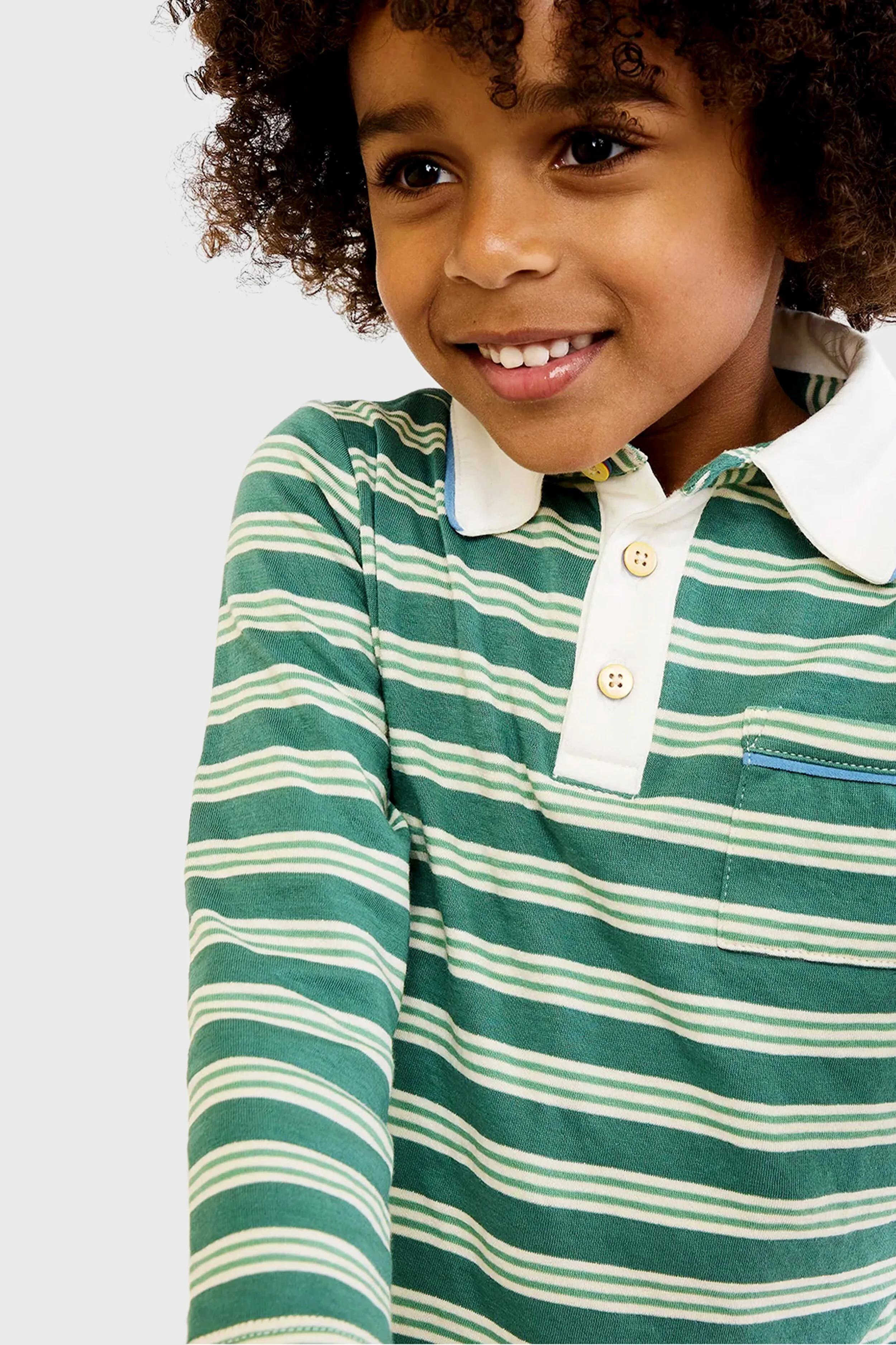 Pine Twin Stripe Parker Polo - Image 3