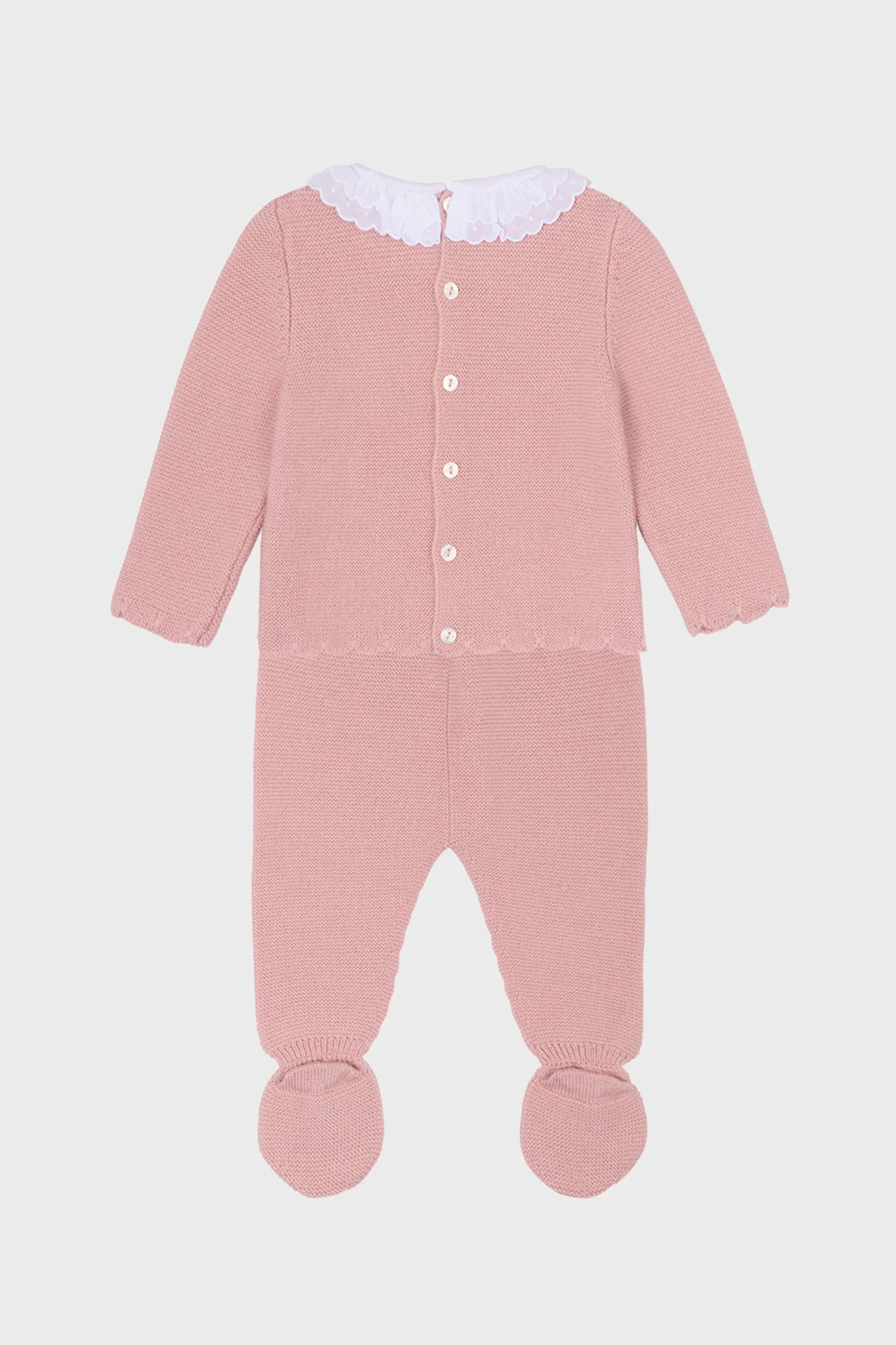 Pink Amaya Merino Baby Knitted Set - Image 2