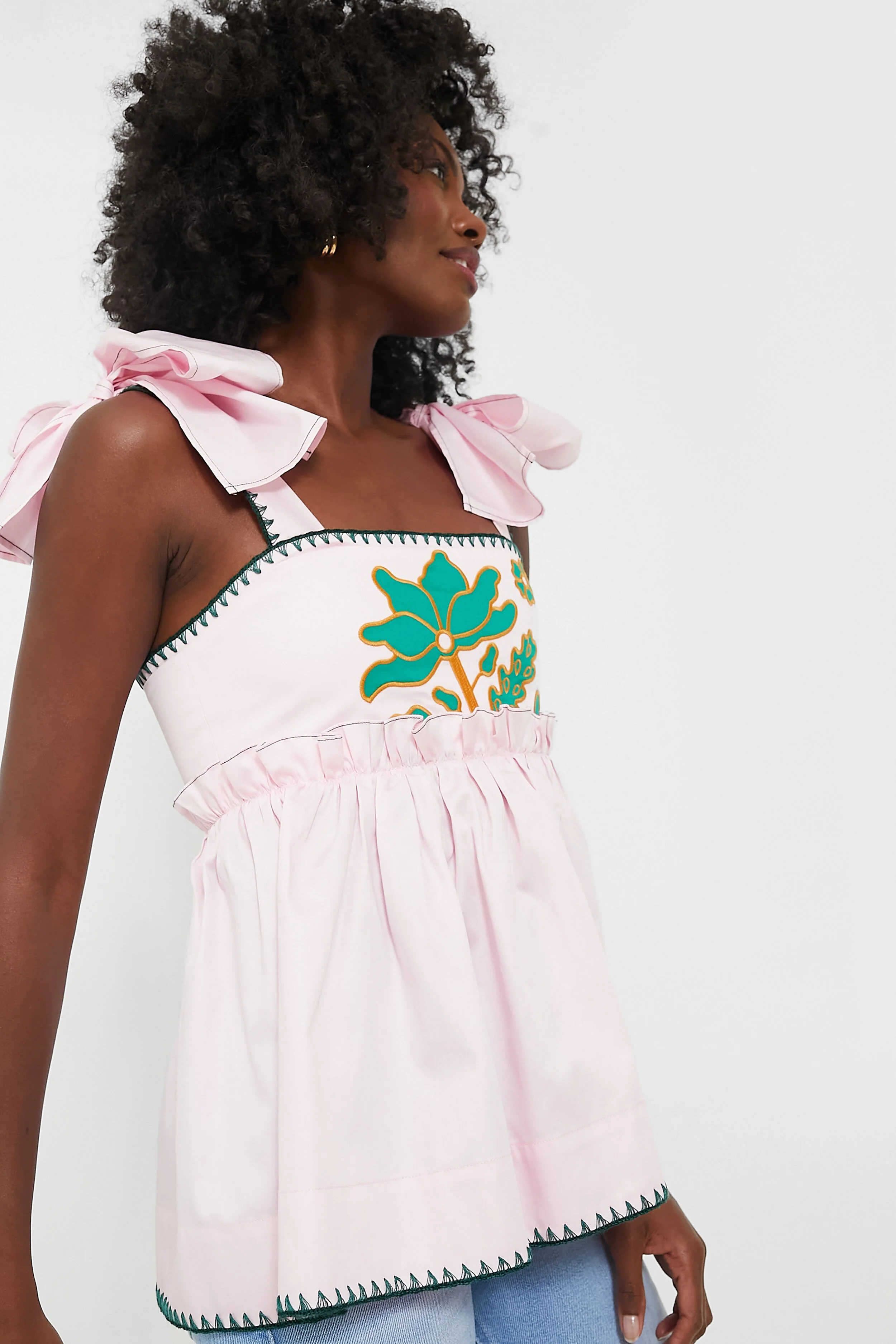 Pink and Green Perla Top - Image 3