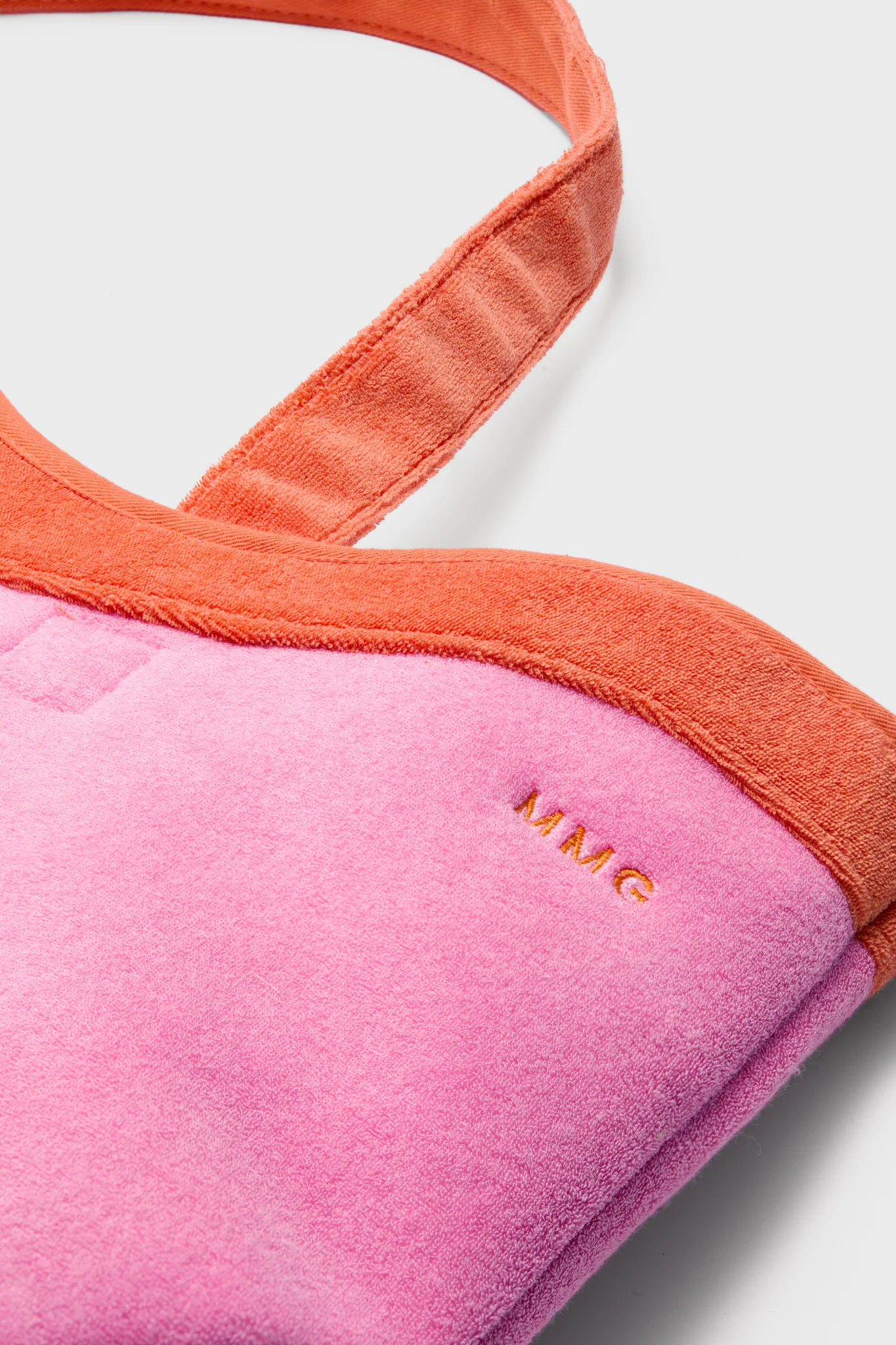Pink and Tangerine Terrycloth August Tote - Image 5