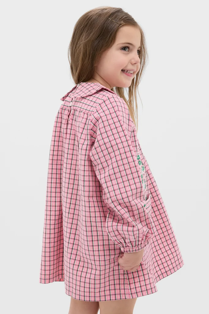 Pink Check Gatsby Dress - Image 3