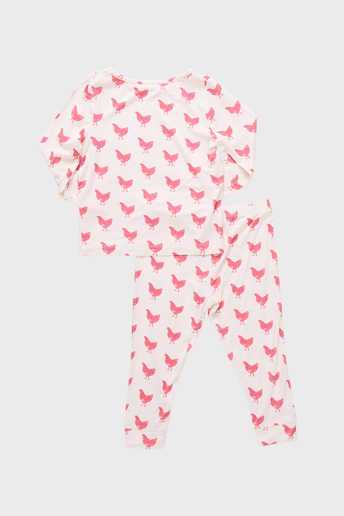 Pink Chickens Kids Bamboo Pj Set - Image 6