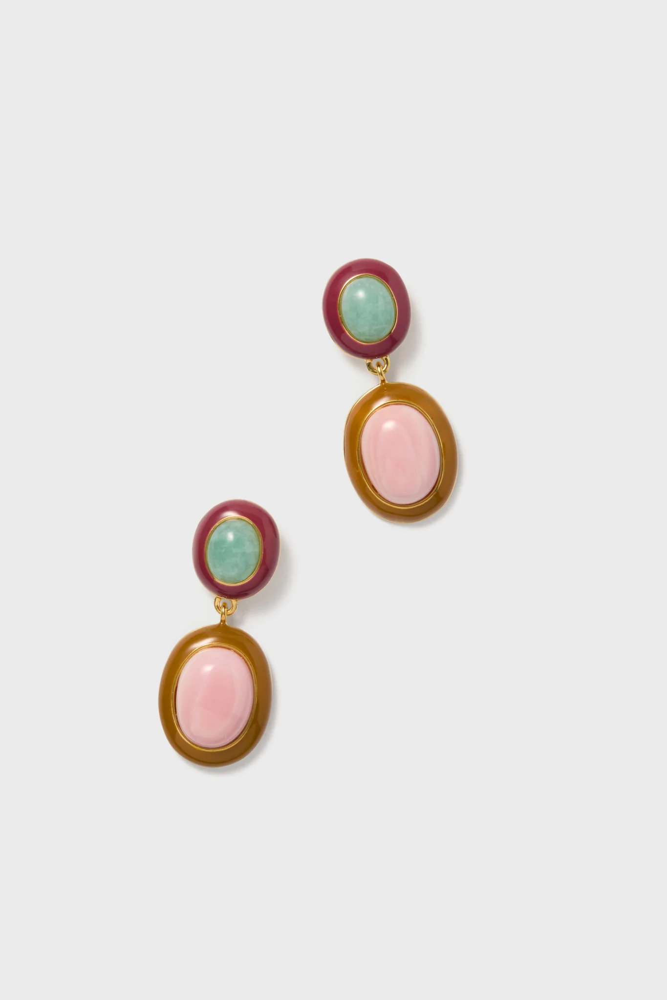 Pink Conch Papaya Earrings