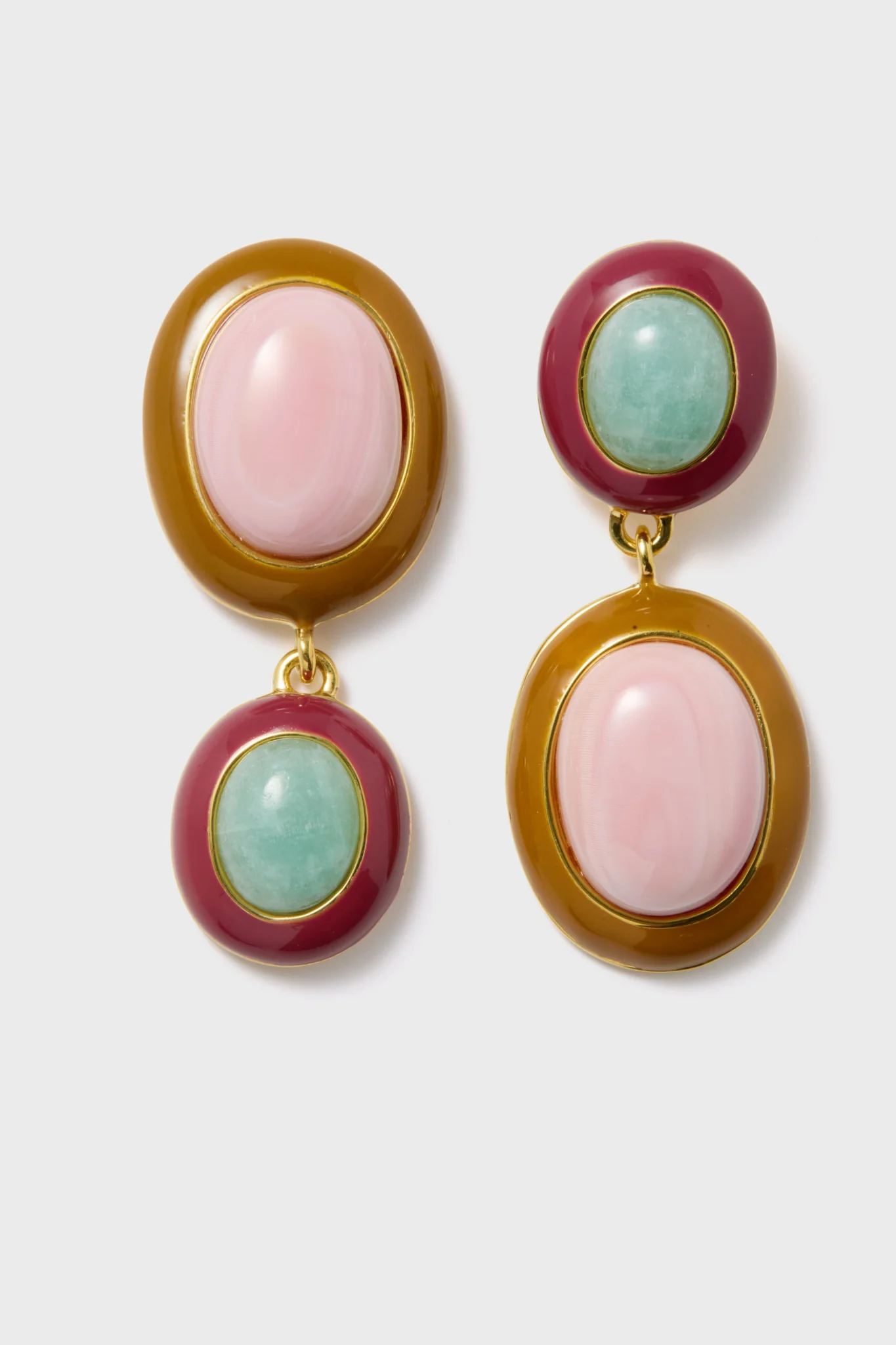 Pink Conch Papaya Earrings - Image 4