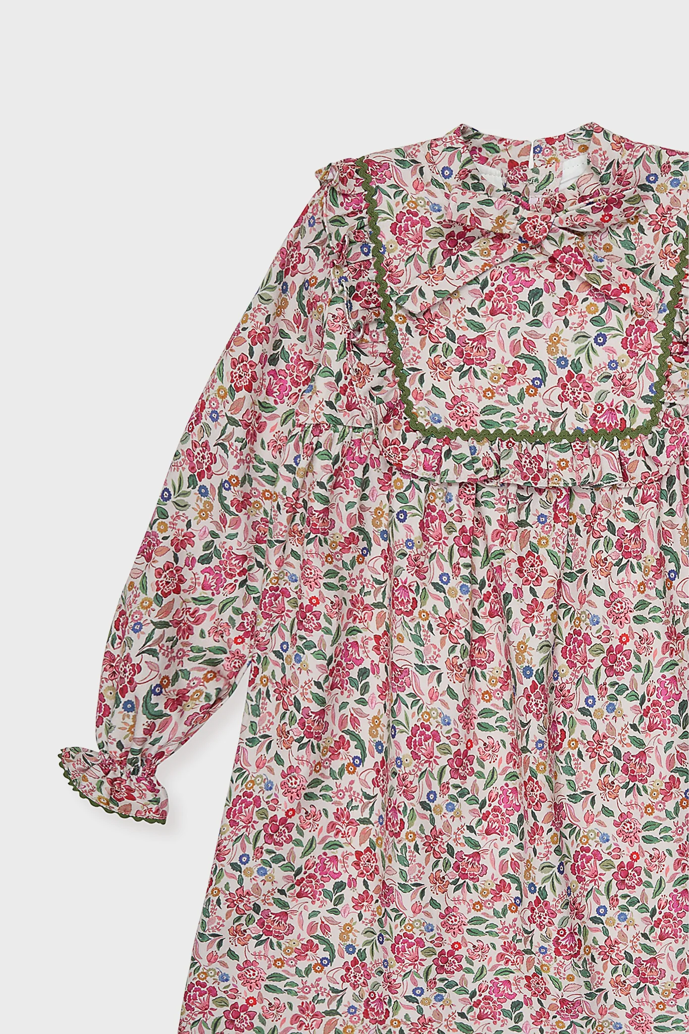 Pink Floral Laurelia Girl Empire Dress - Image 3