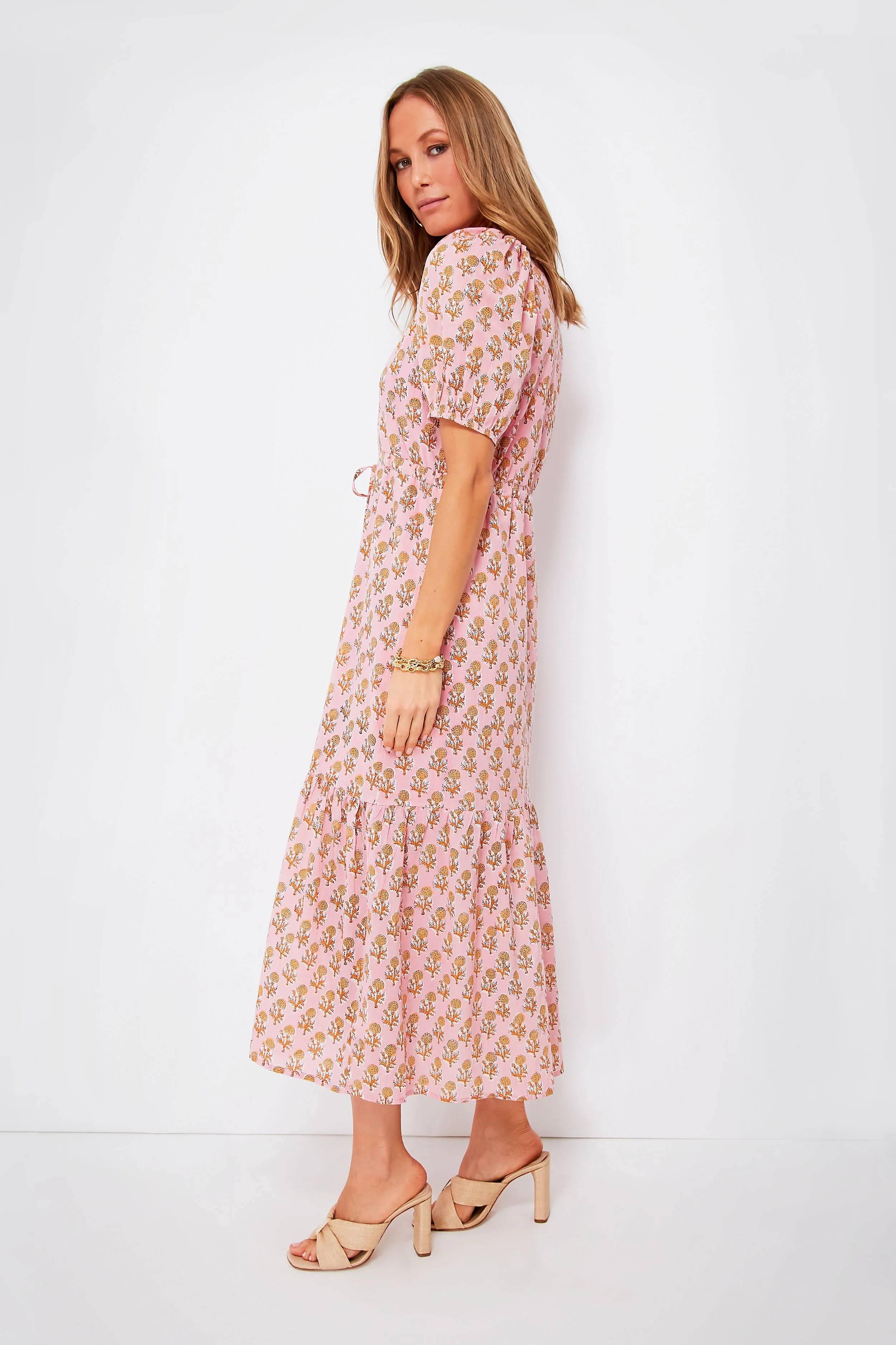 Pink Little Marigolds Lucy Dress - Image 3