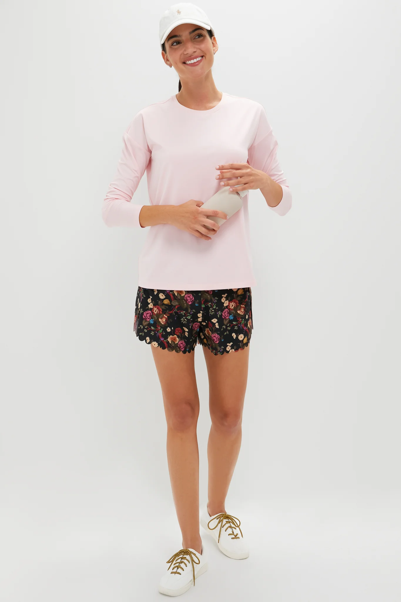 Pink Long Sleeve Performance Jersey Ryan Boyfriend Tee - Image 2