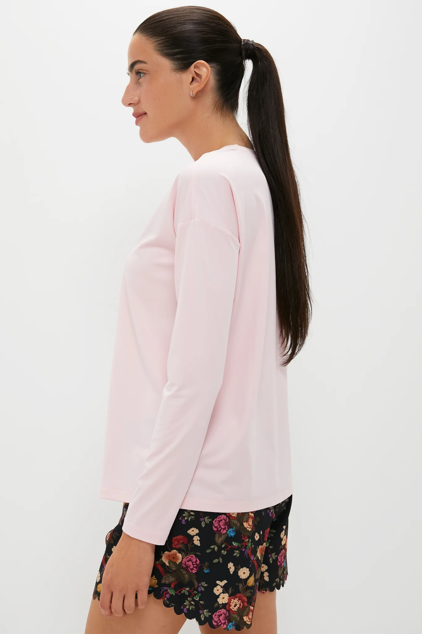 Pink Long Sleeve Performance Jersey Ryan Boyfriend Tee - Image 3