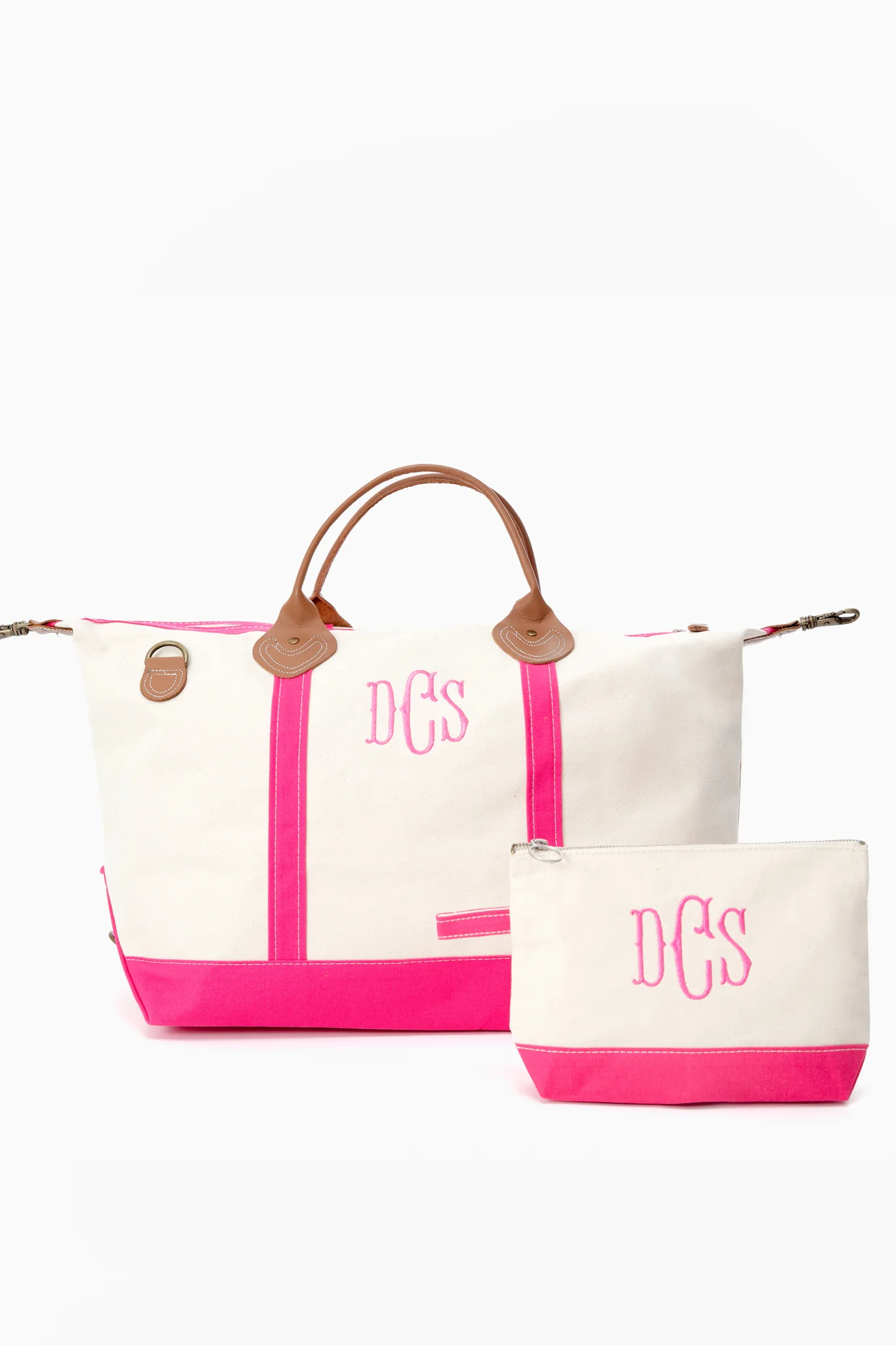 Pink Monogrammed Sunshine Satchel - Image 2
