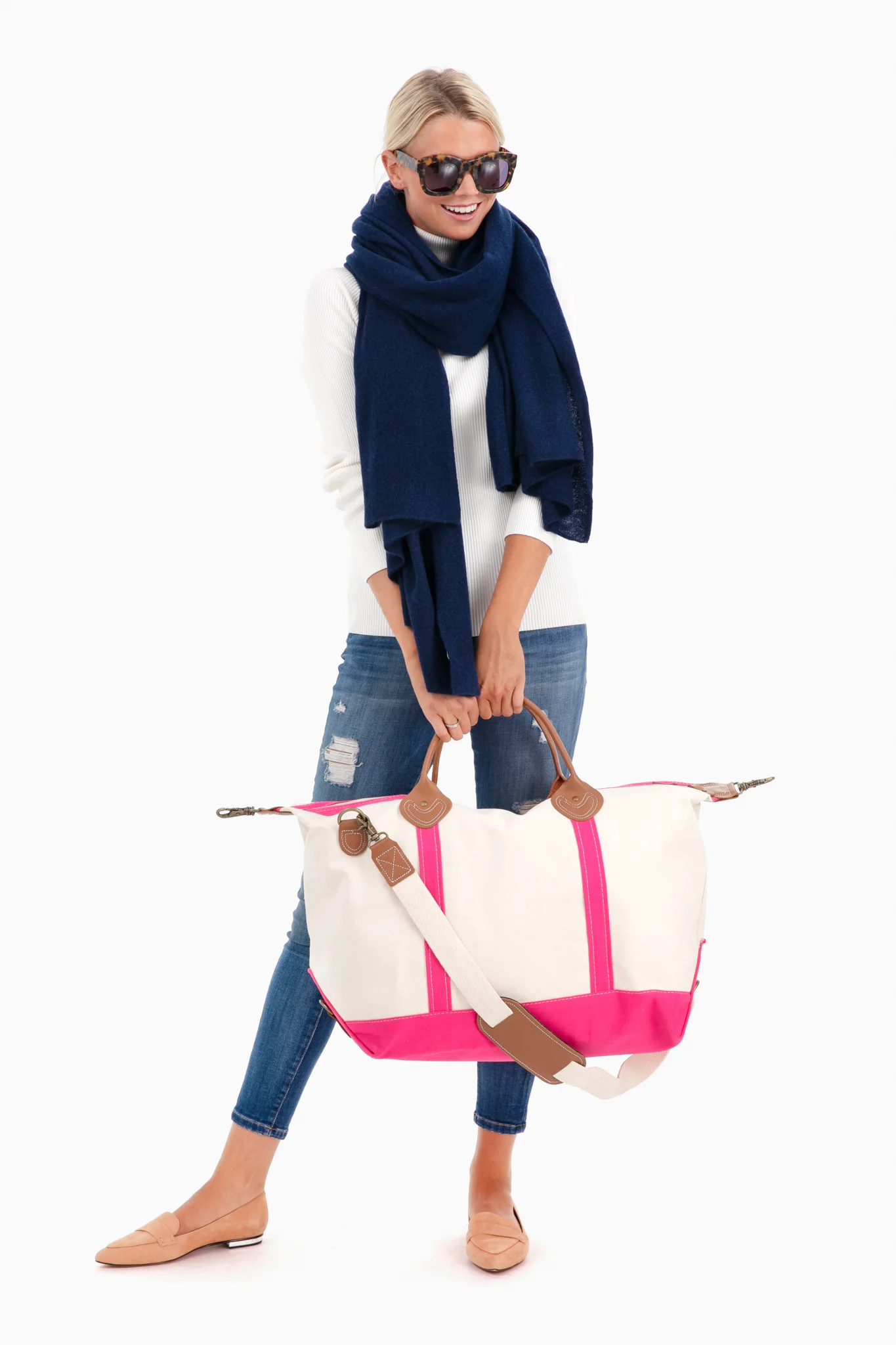 Pink Monogrammed Sunshine Satchel - Image 3