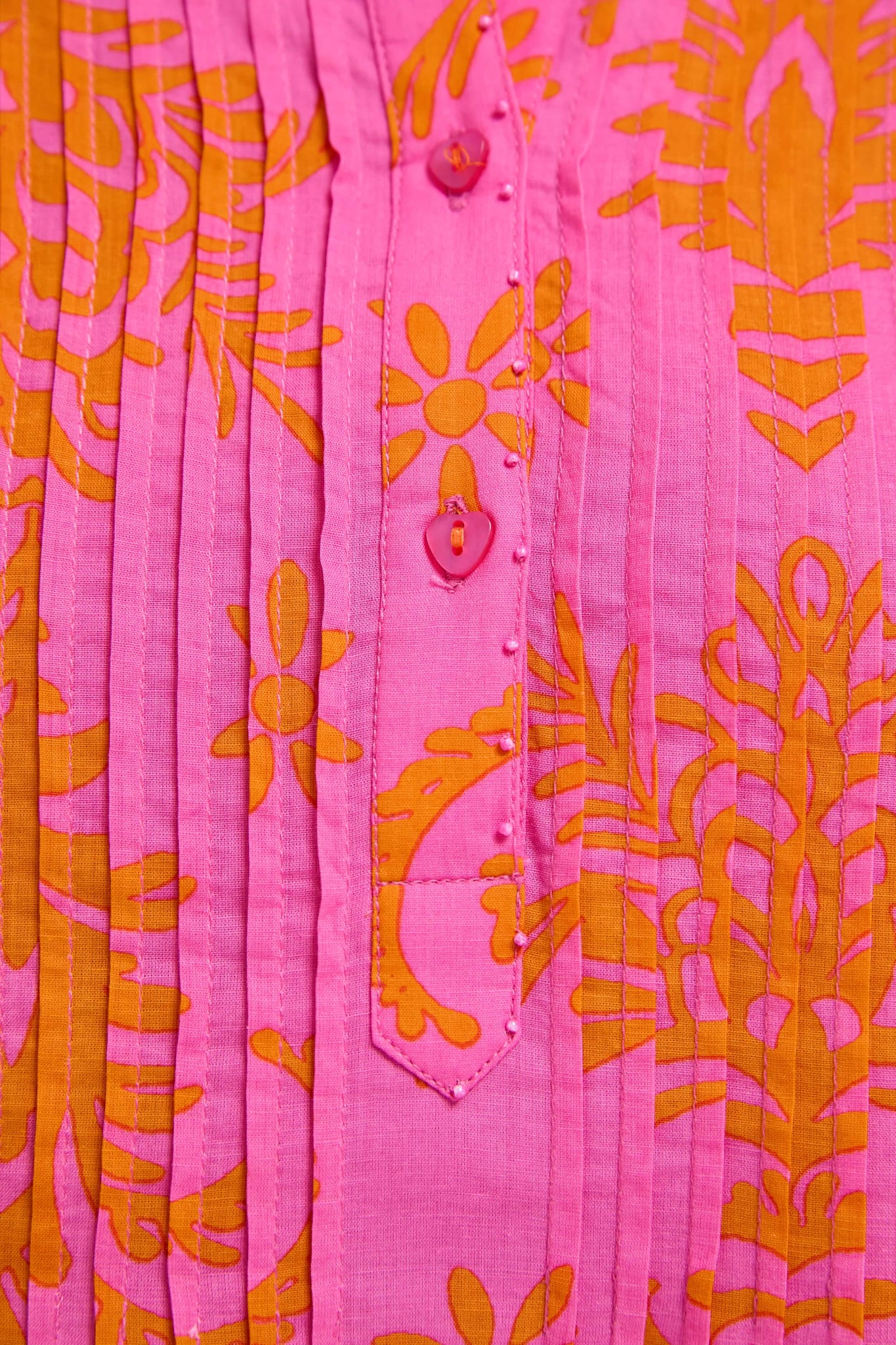 Pink Palm Woodruff Embroidered Dress - Image 6