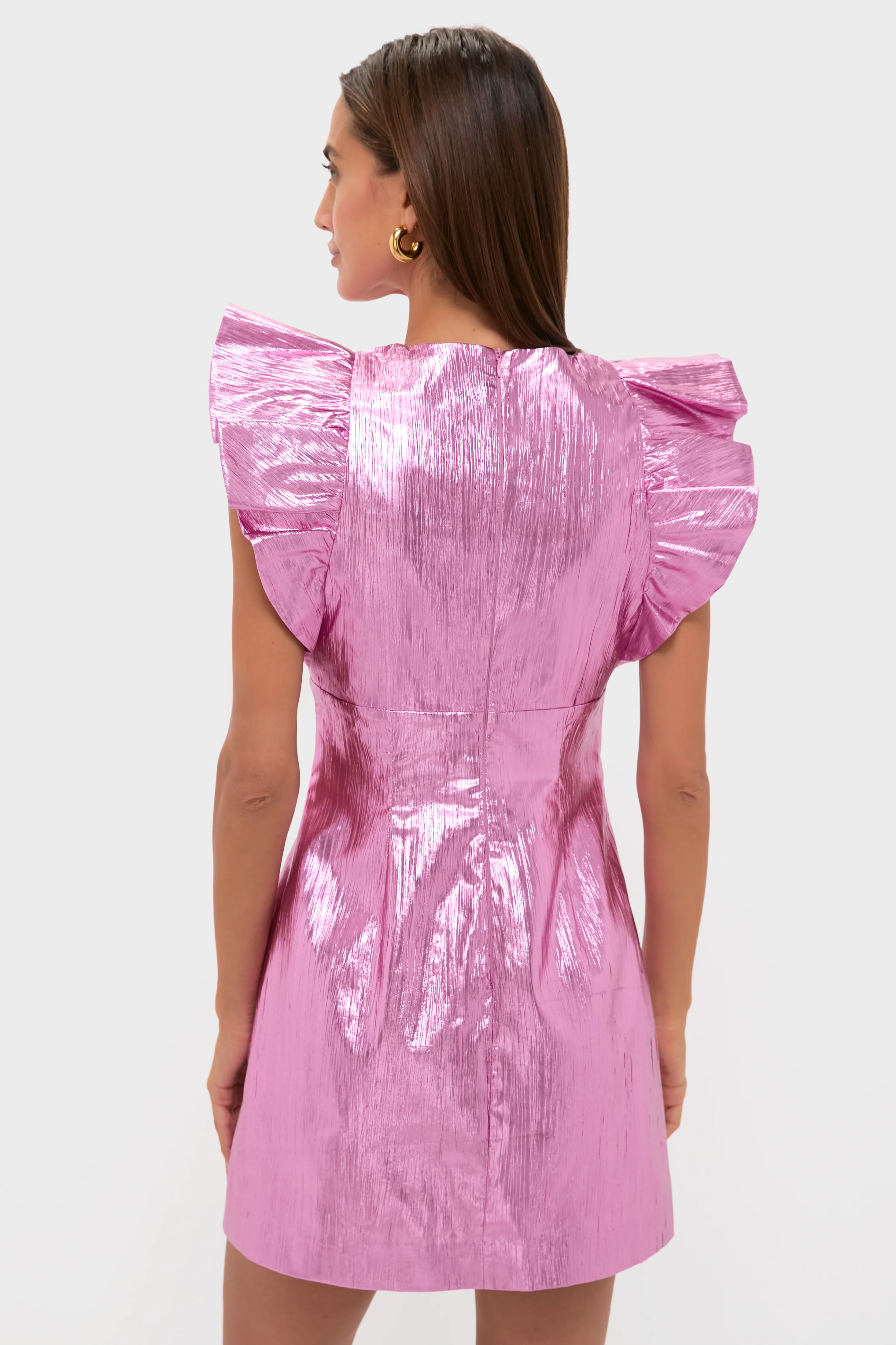Pink Plisse Coolidge Mini Dress - Image 4