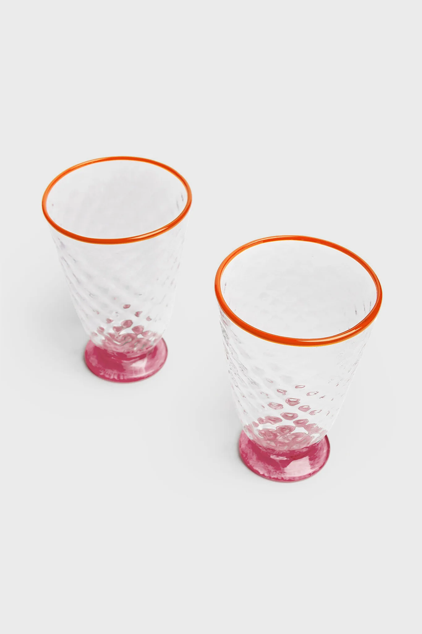 Pink Quilted Glasses Set of 2 - Image 2