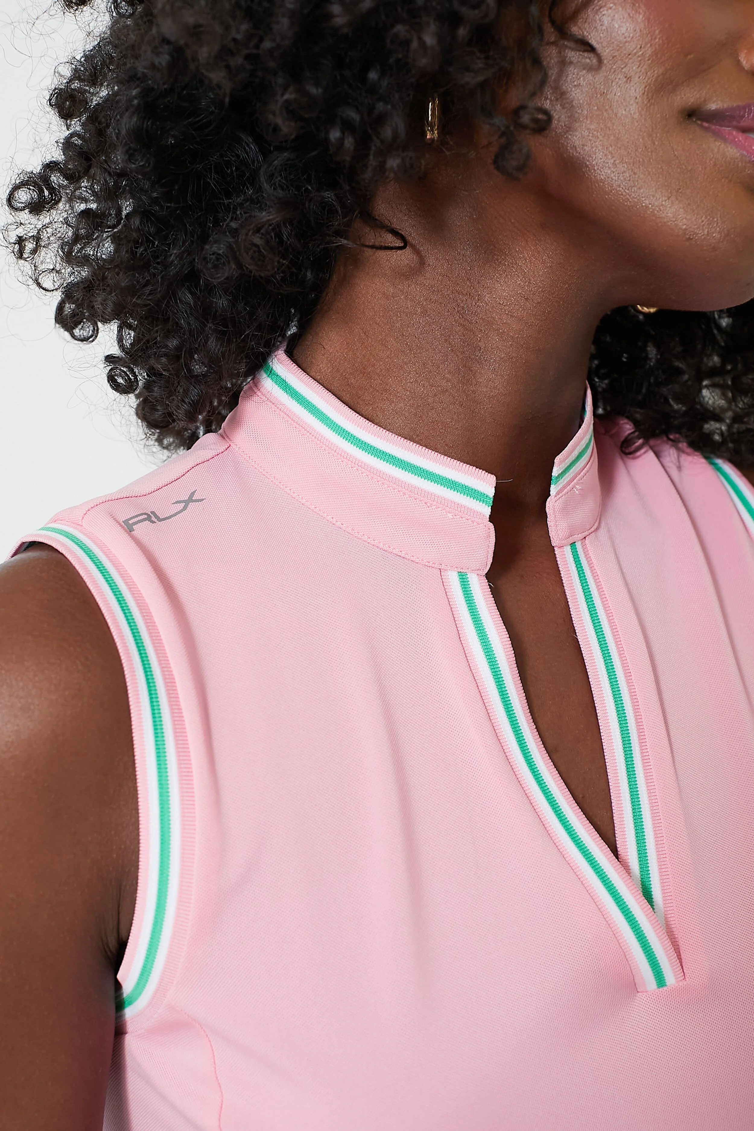 Pink Sleeveless Air Tech Pique Popover - Image 5