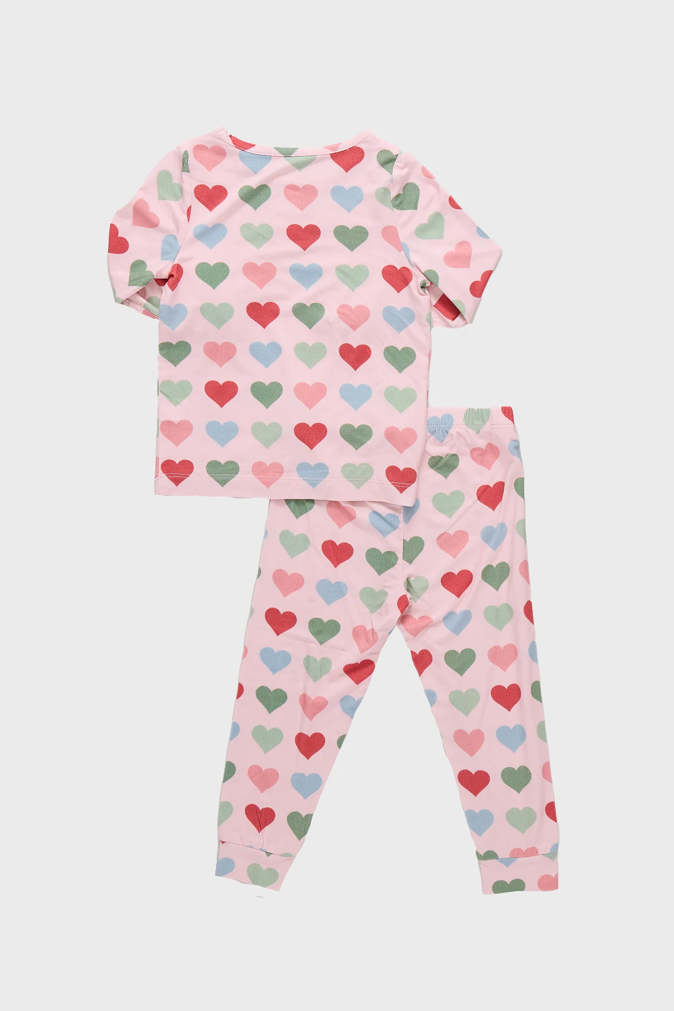 Pink Small Hearts Kids Bamboo Pj Set - Image 6
