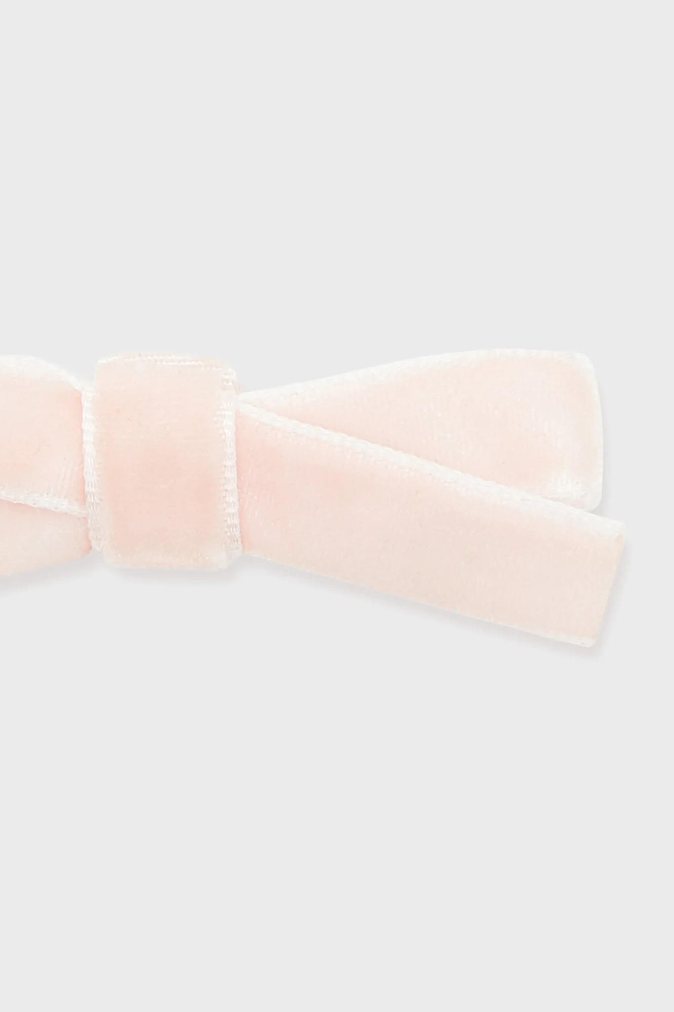 Pink Small Velvet Bow Clips Set of 2 - Image 3