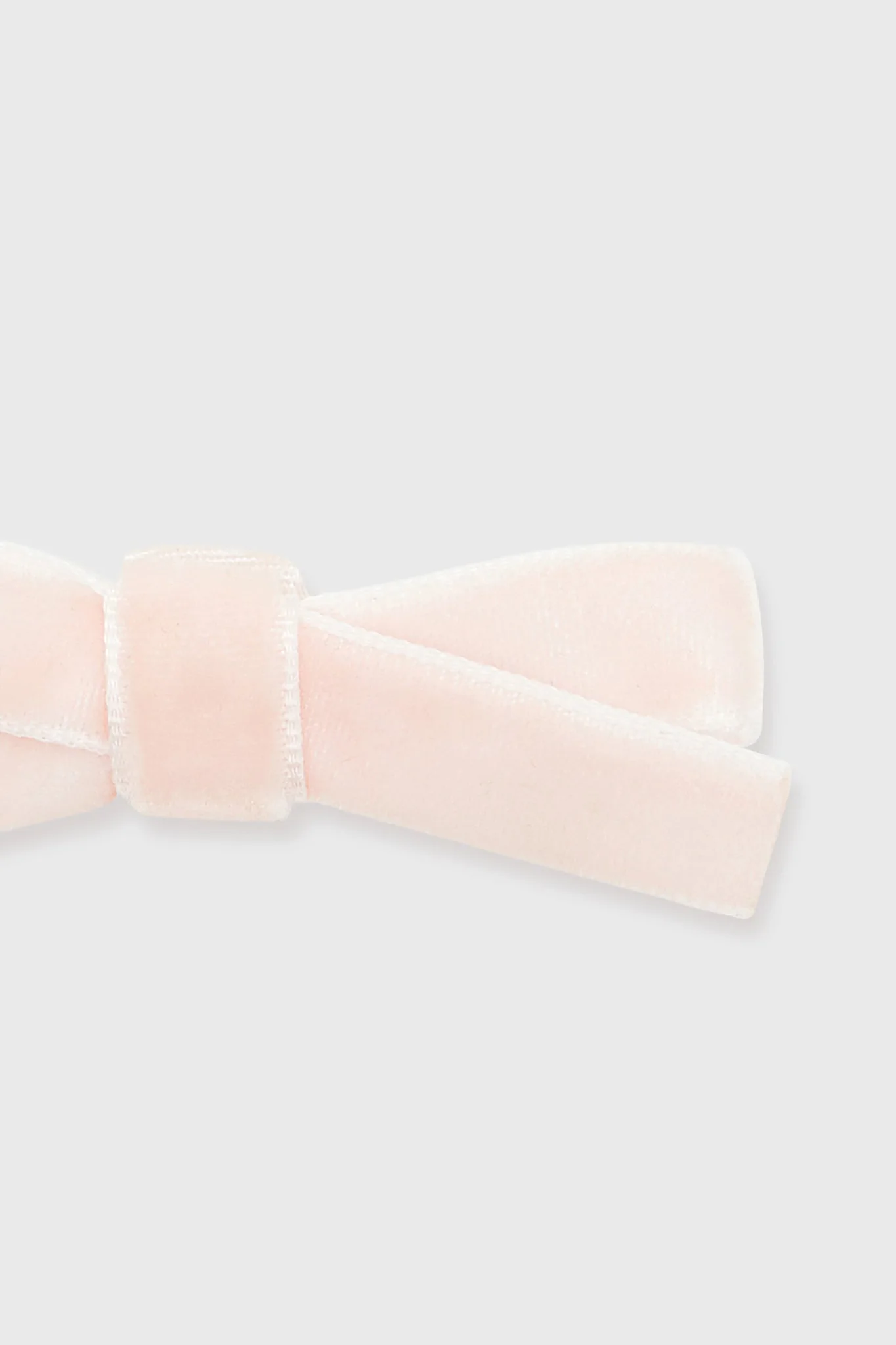 Pink Small Velvet Bow Clips Set of 2 - Image 4