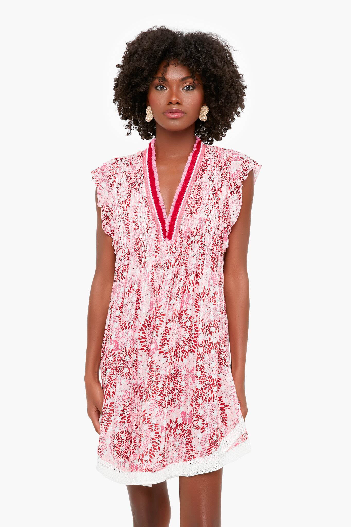 Pink Sunflower Sasha Mini Dress - Image 4