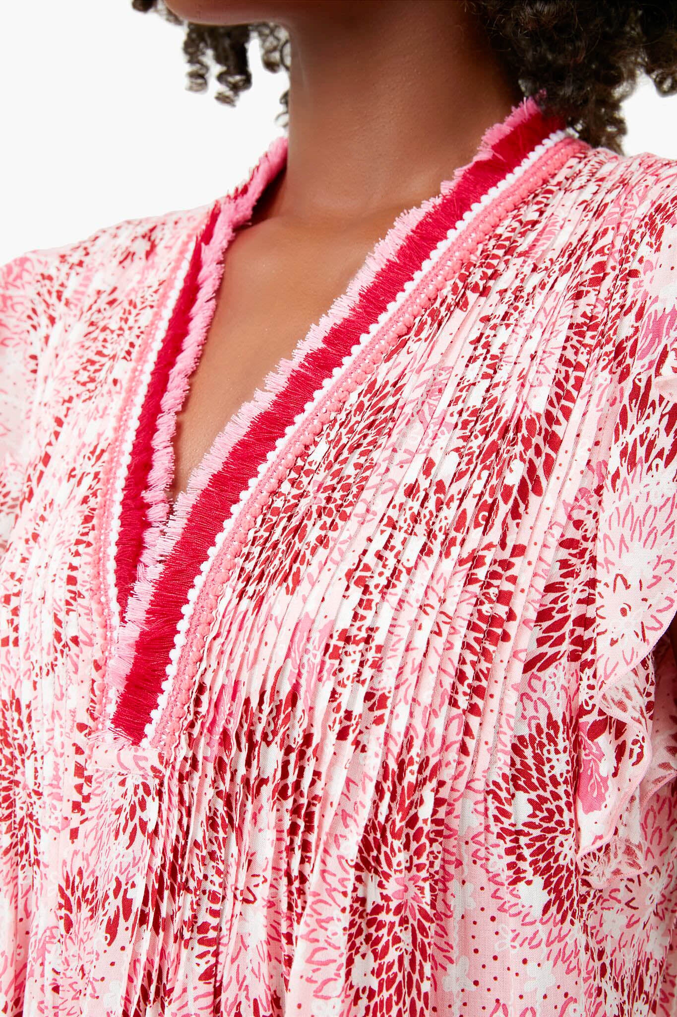 Pink Sunflower Sasha Mini Dress - Image 7