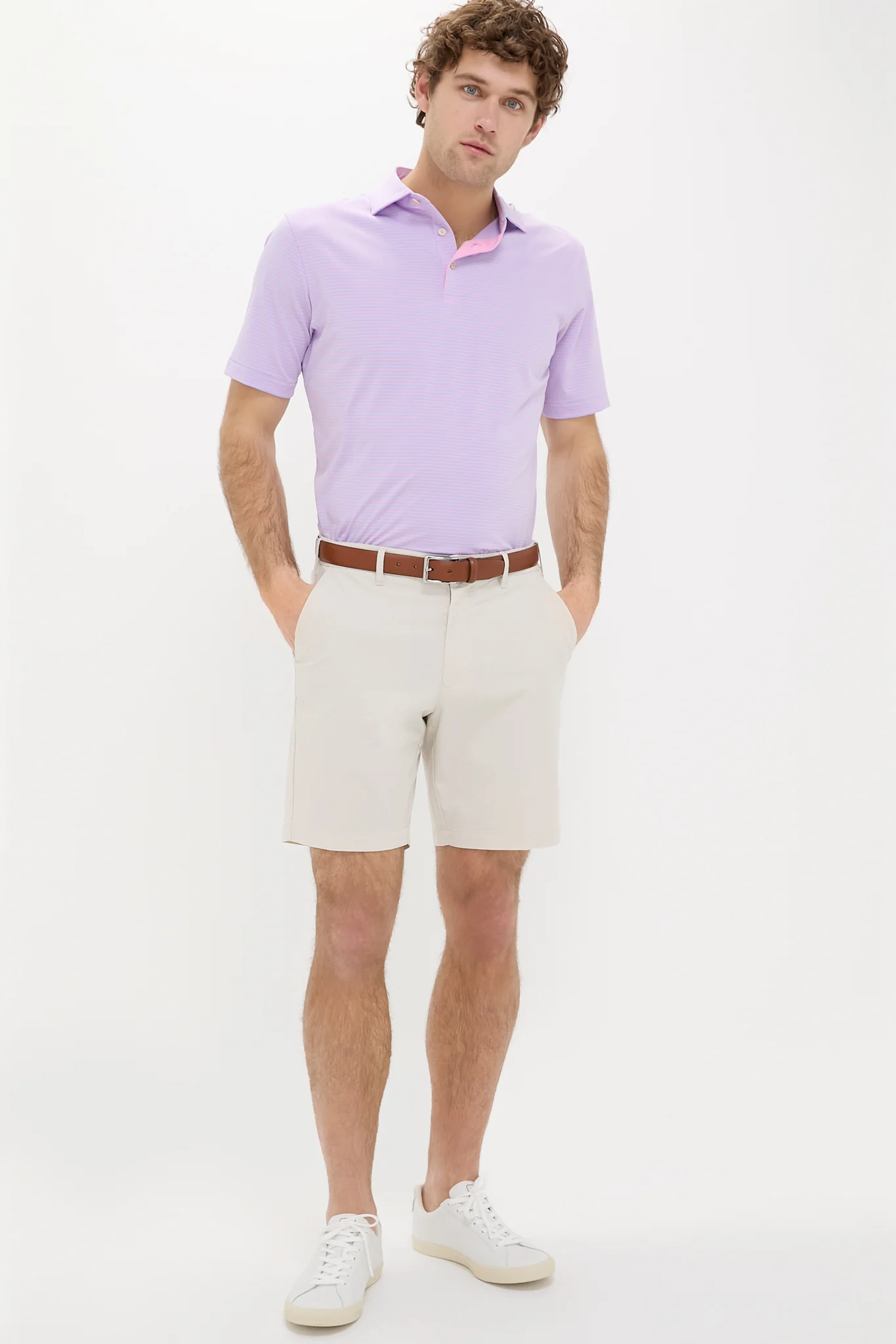 Pink Vale Hales Performance Jersey Polo - Image 2