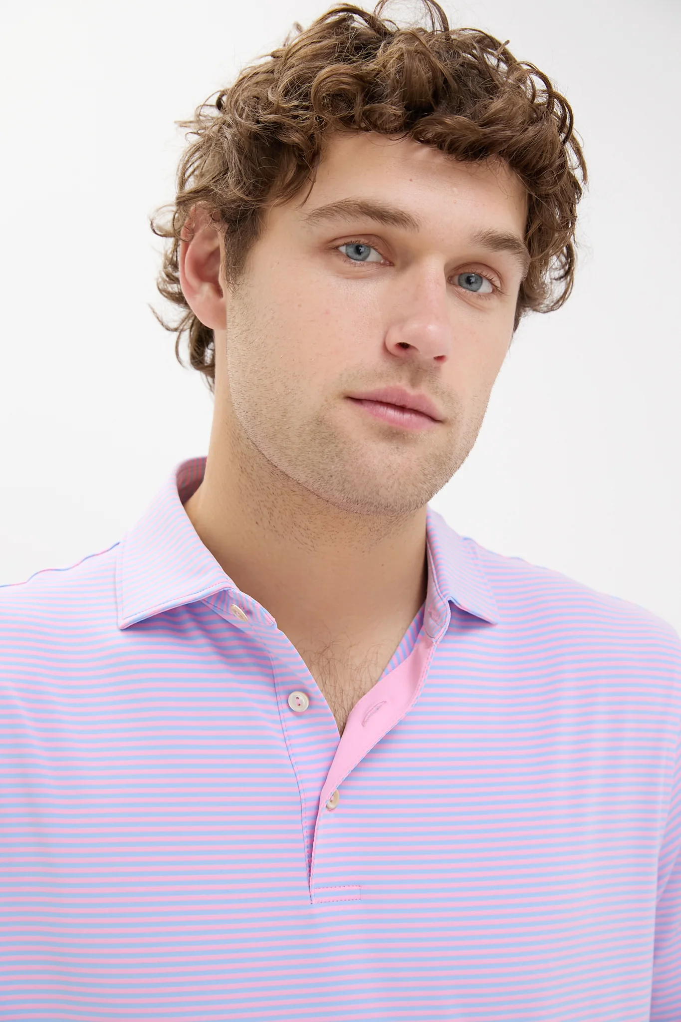 Pink Vale Hales Performance Jersey Polo - Image 5