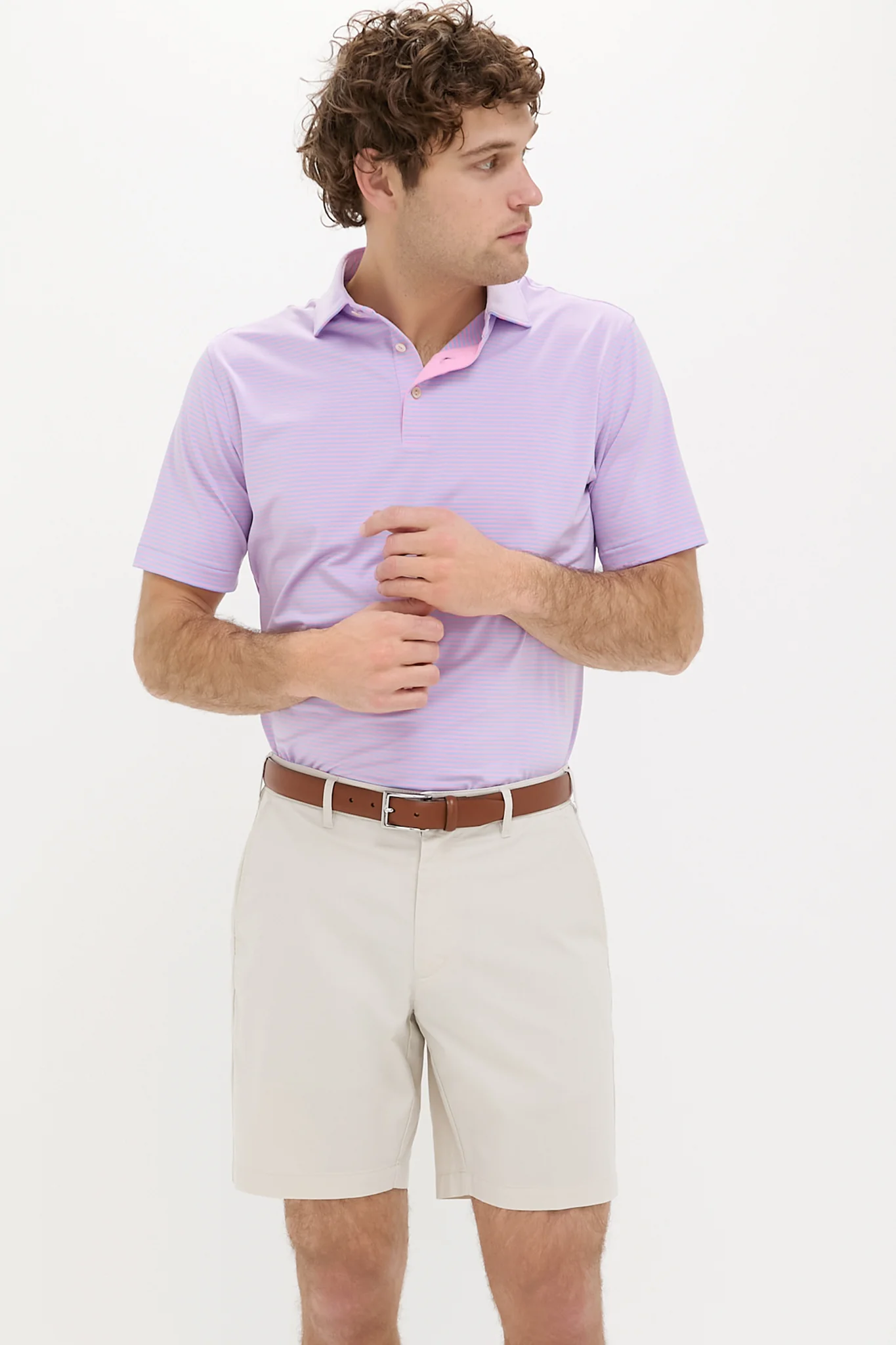 Pink Vale Hales Performance Jersey Polo - Image 6