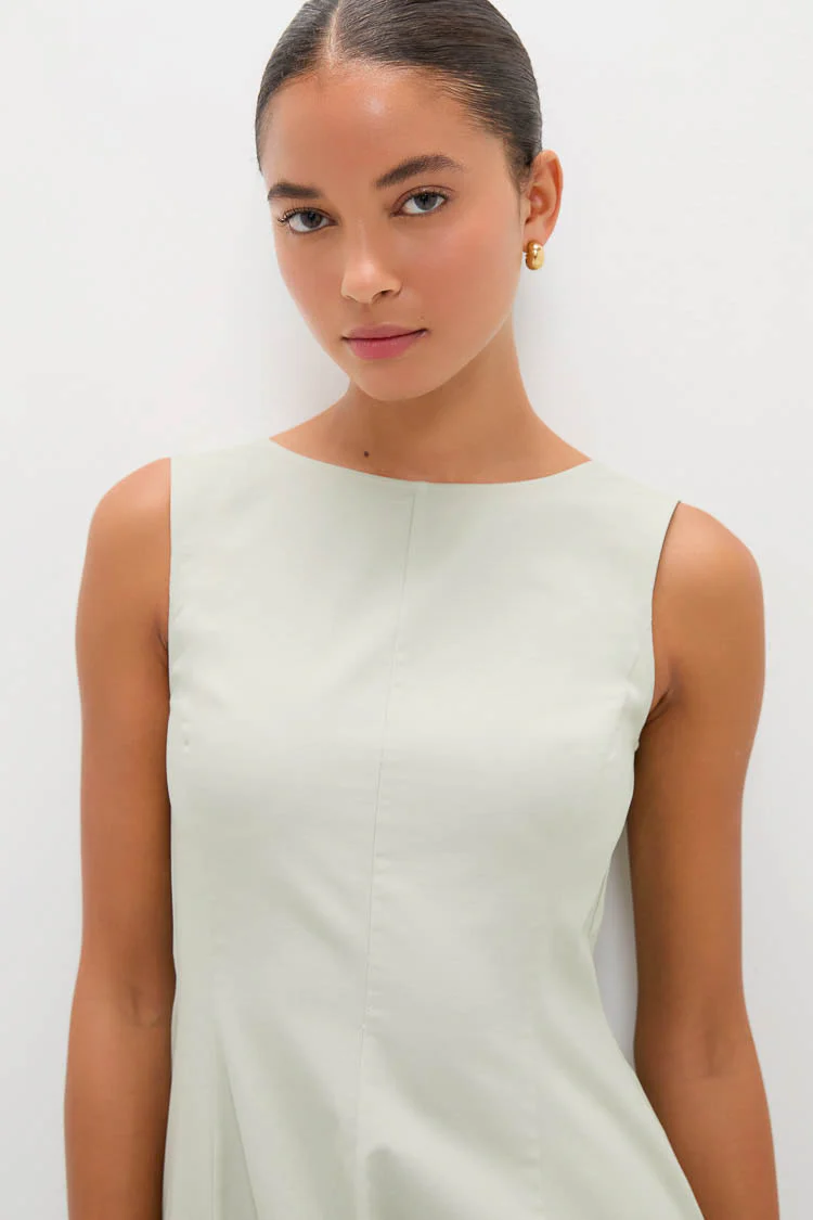 Pistachio Jacqueline Asymmetrical Hem Midi Dress - Image 6
