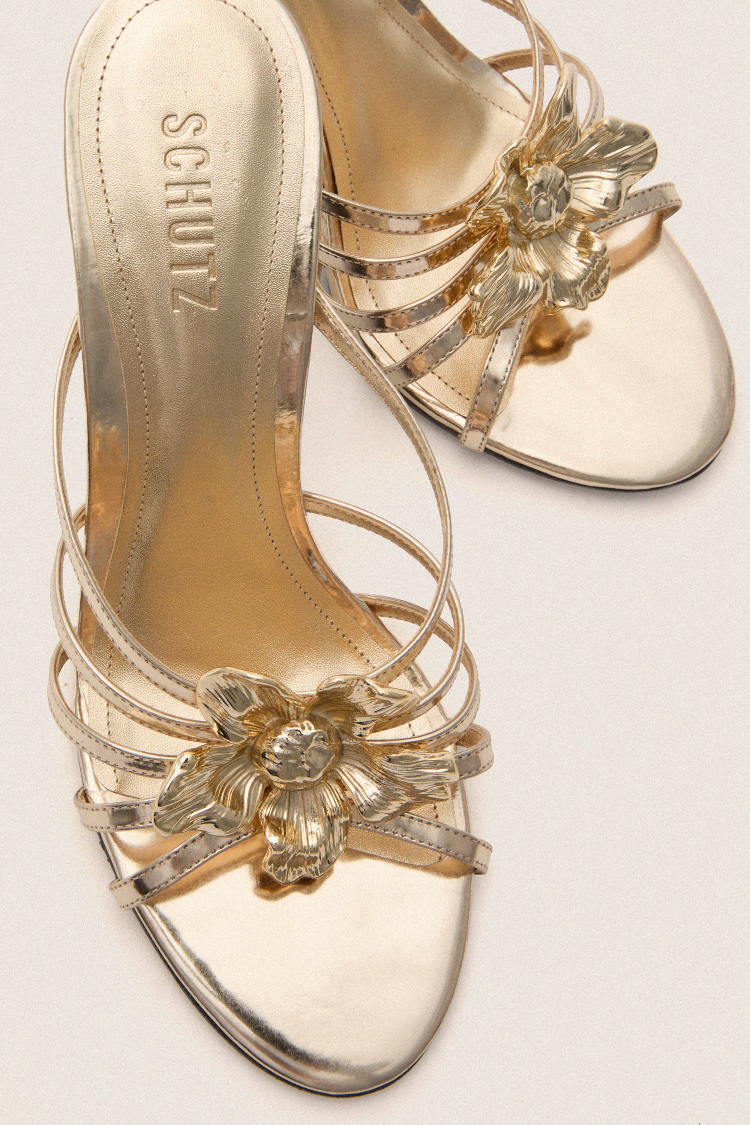 Platina Flora Mules - Image 3