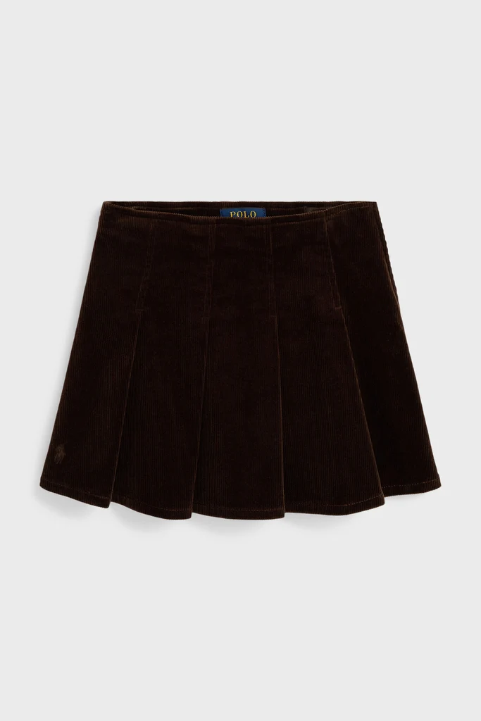 Girls Pleated Corduroy Skirt - Image 5