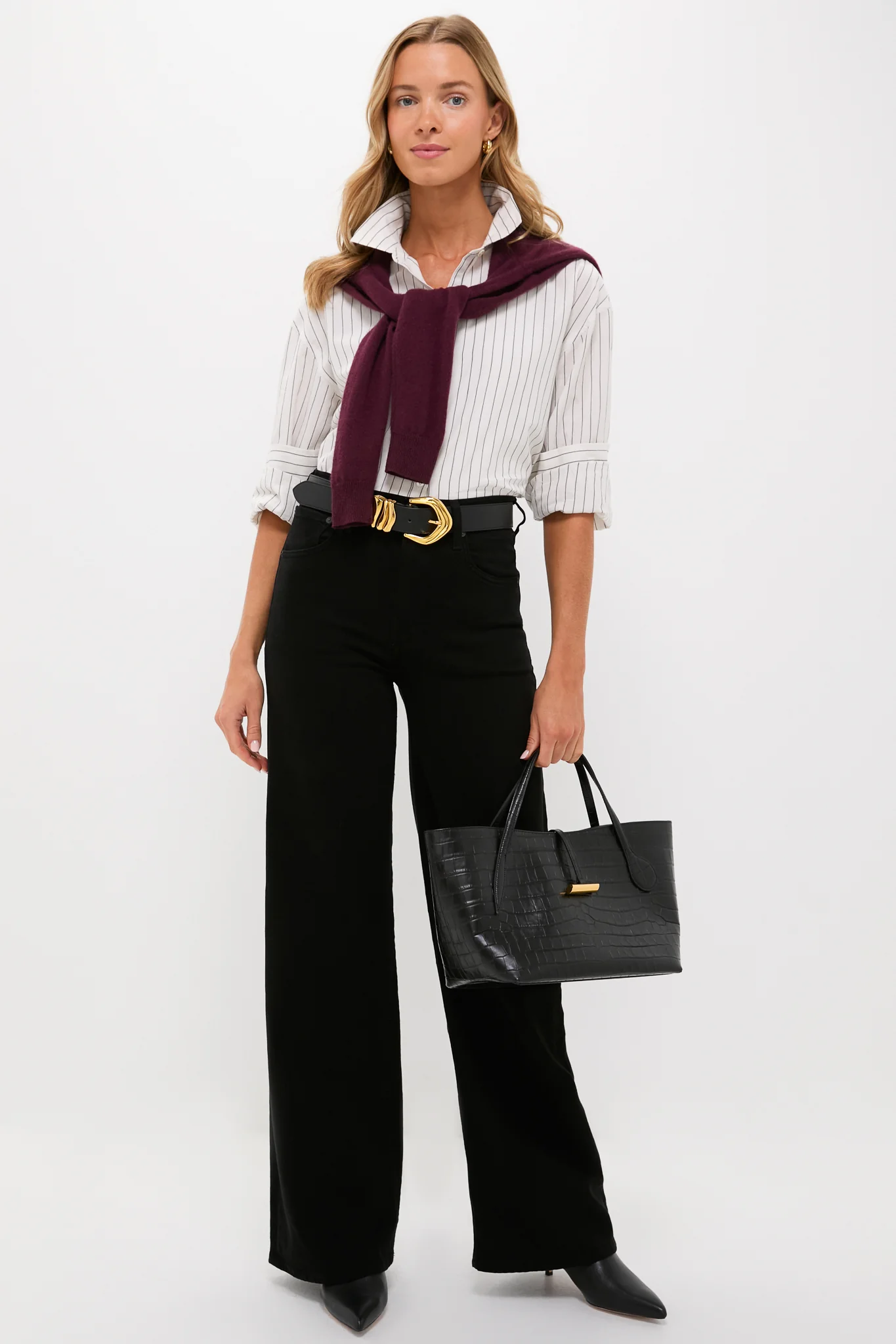 Plush Black Lyra Long Wide Leg - Image 2