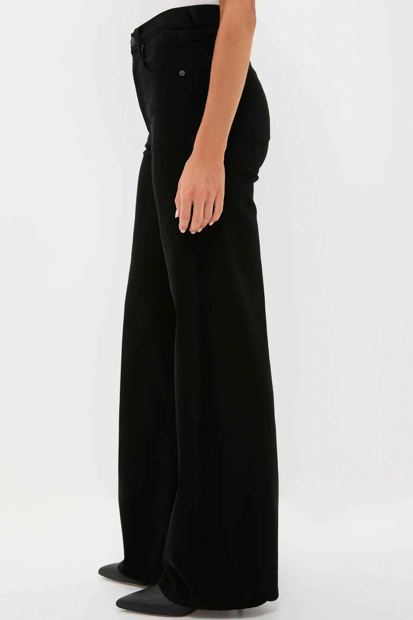 Plush Black Lyra Long Wide Leg - Image 3
