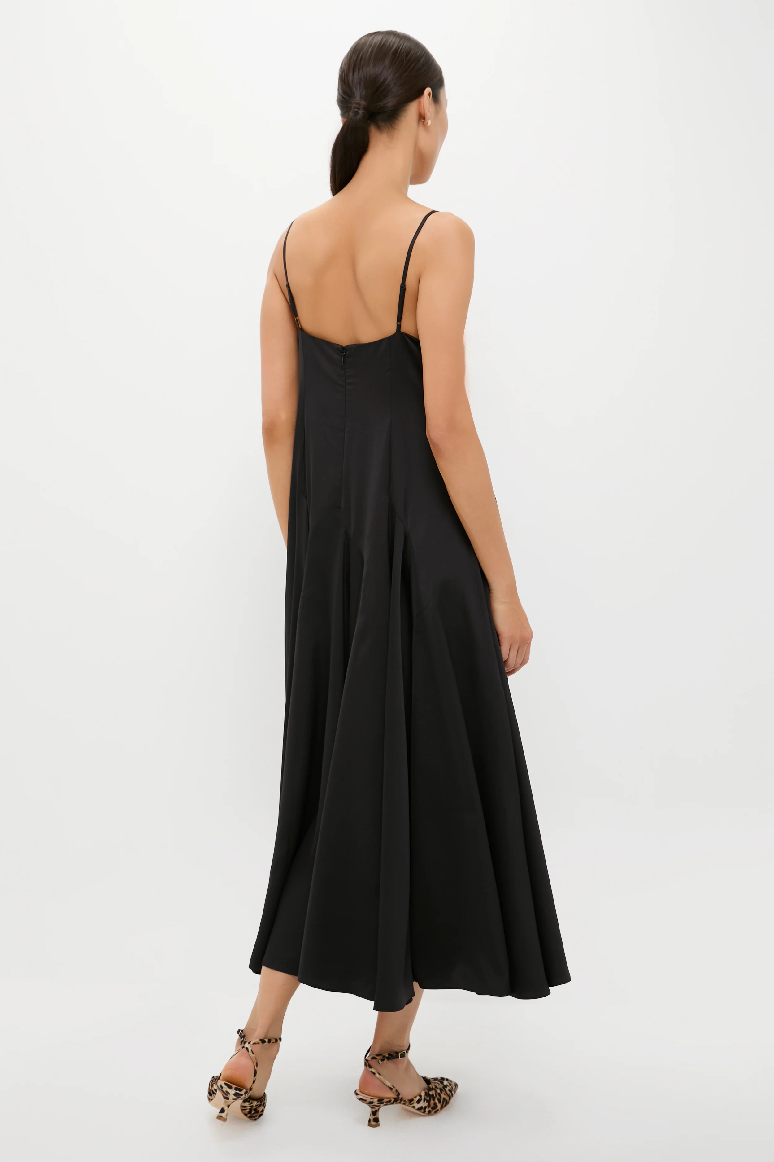 Polo Black Paneled Satin Dress - Image 4