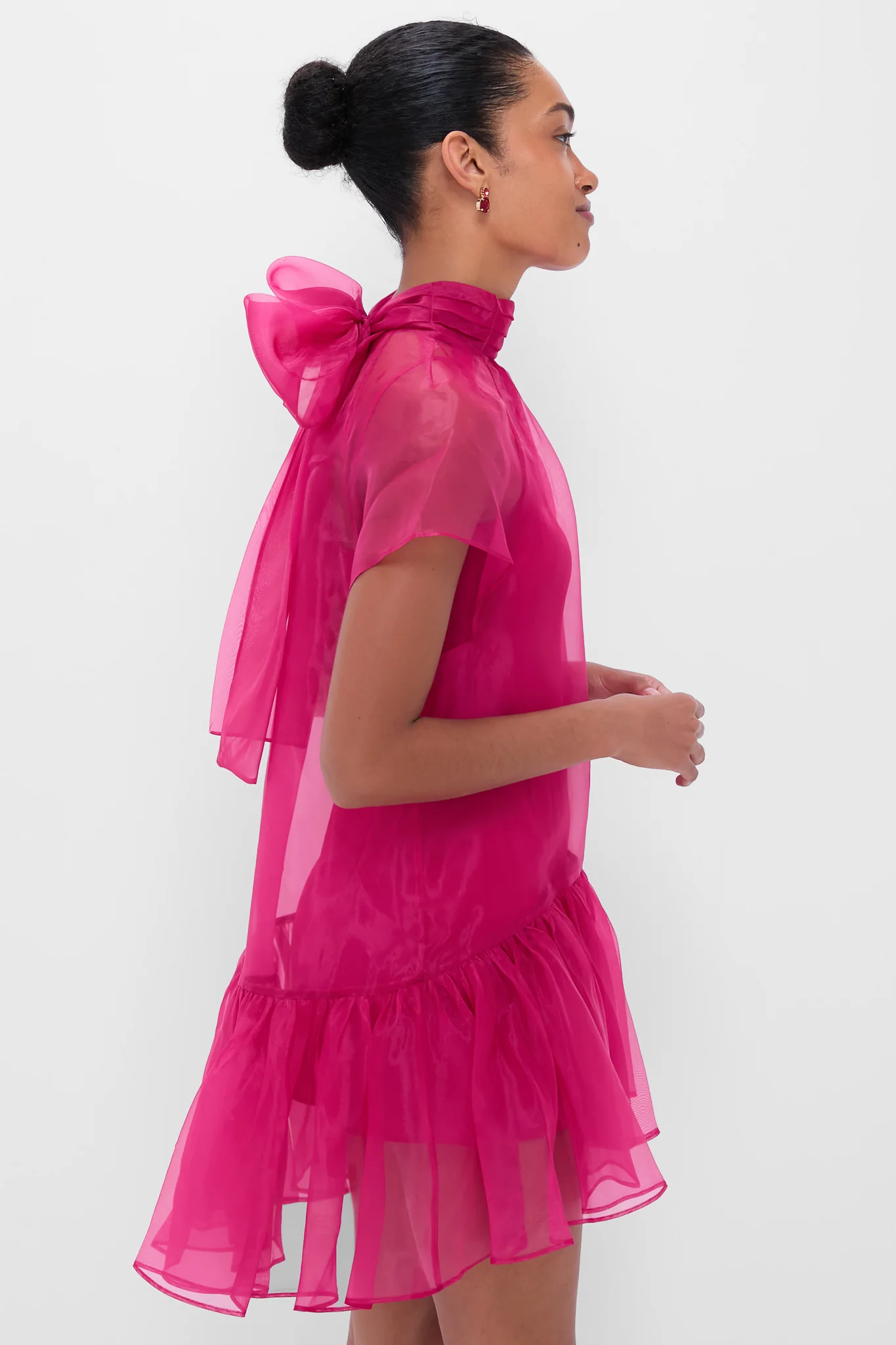 Pomegranate Beaux Tiered Mini Dress - Image 3