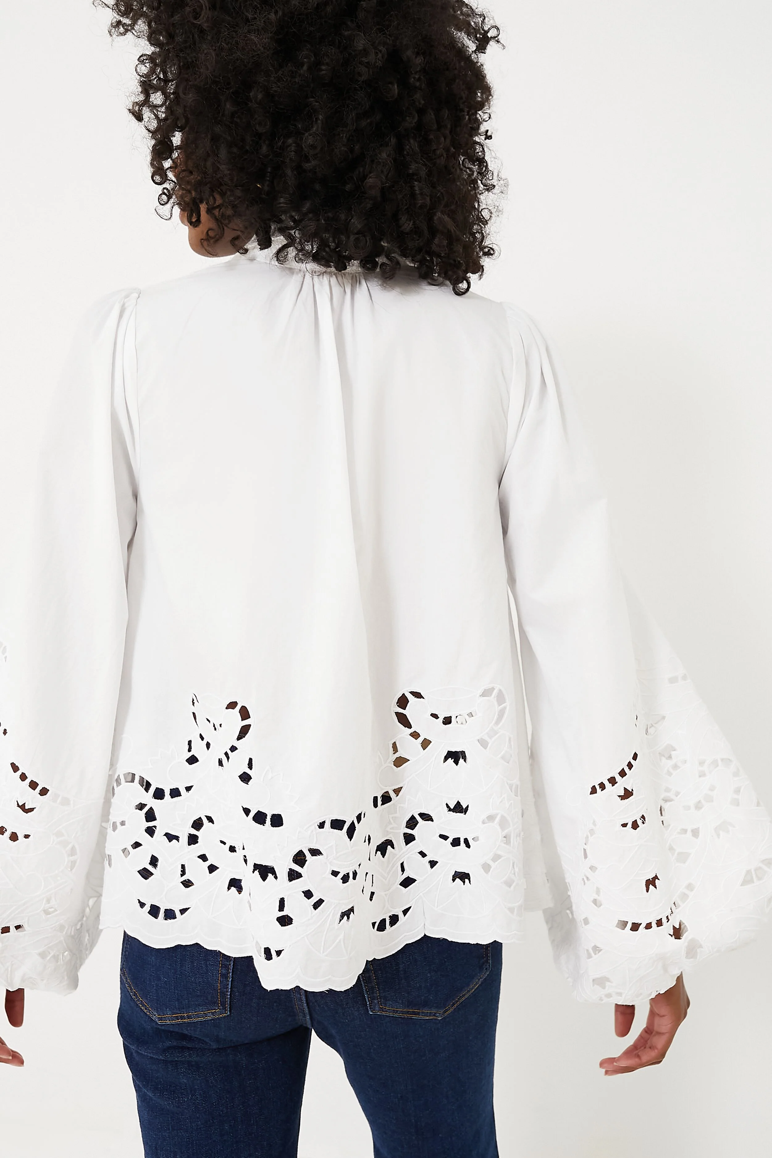 Poplin Lace Blouse - Image 5