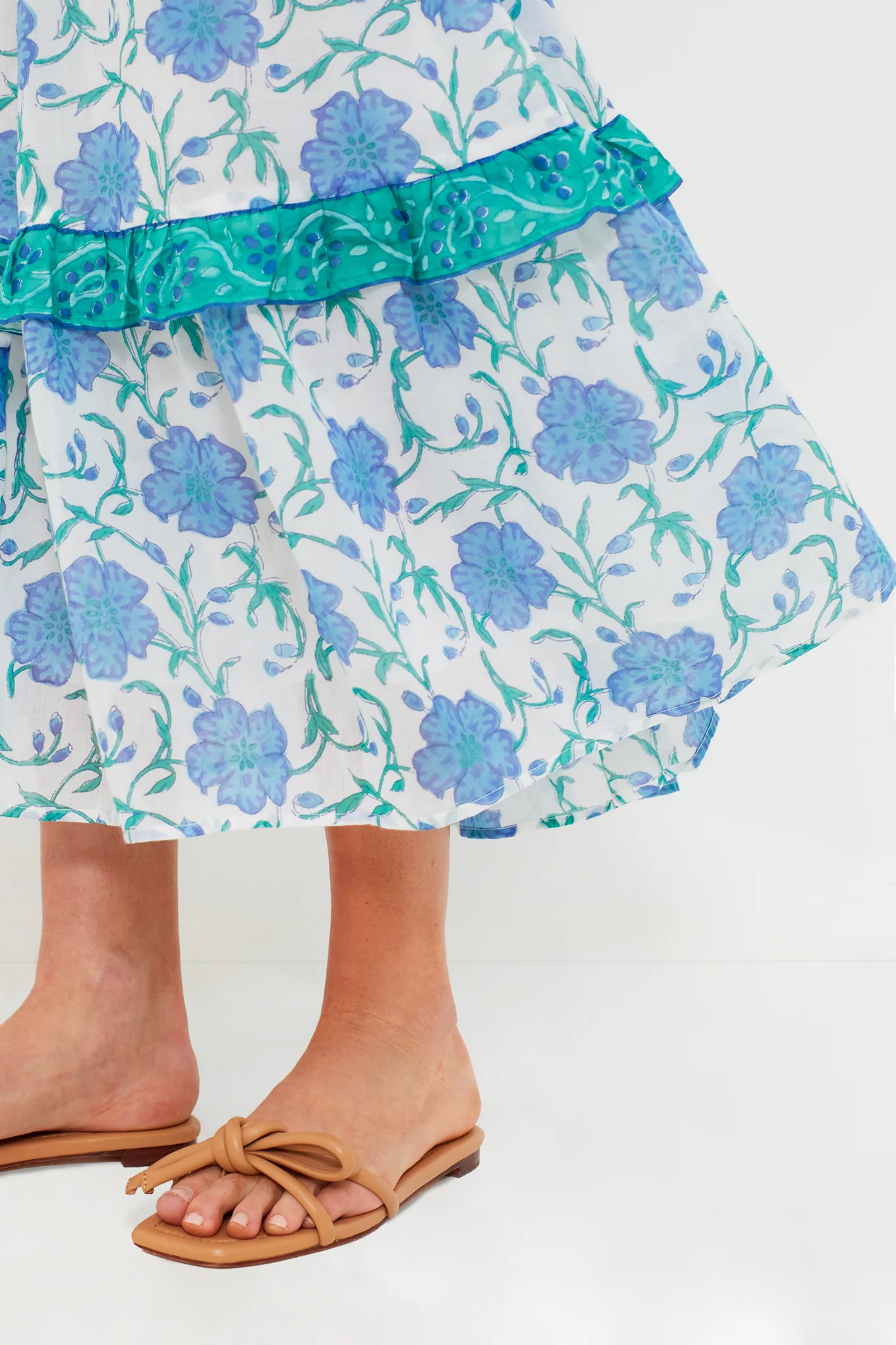 Poppy Blue Sleeveless Smocked Maxi - Image 6