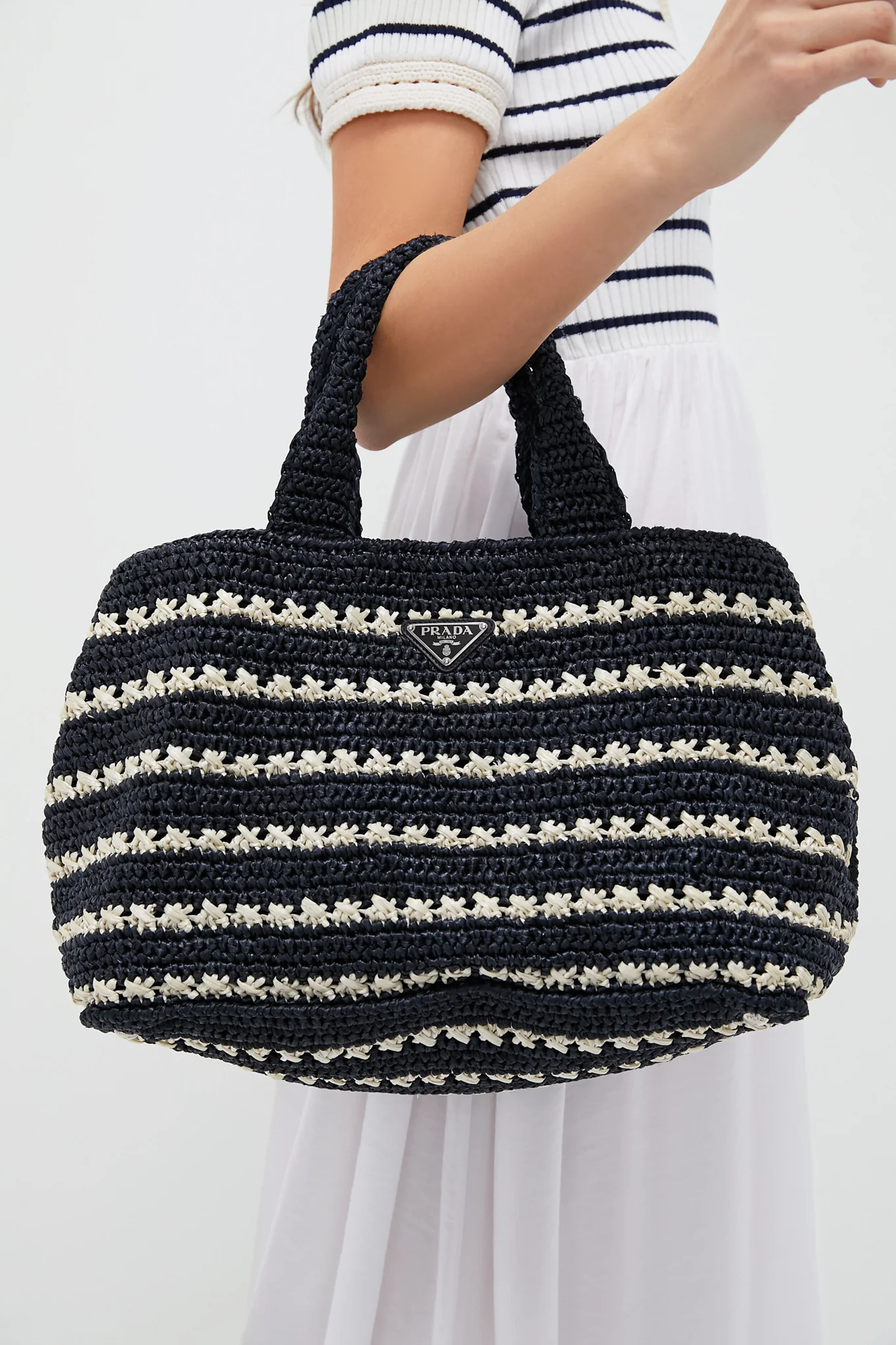 PRADA Raffia Canapa Tote - Image 2