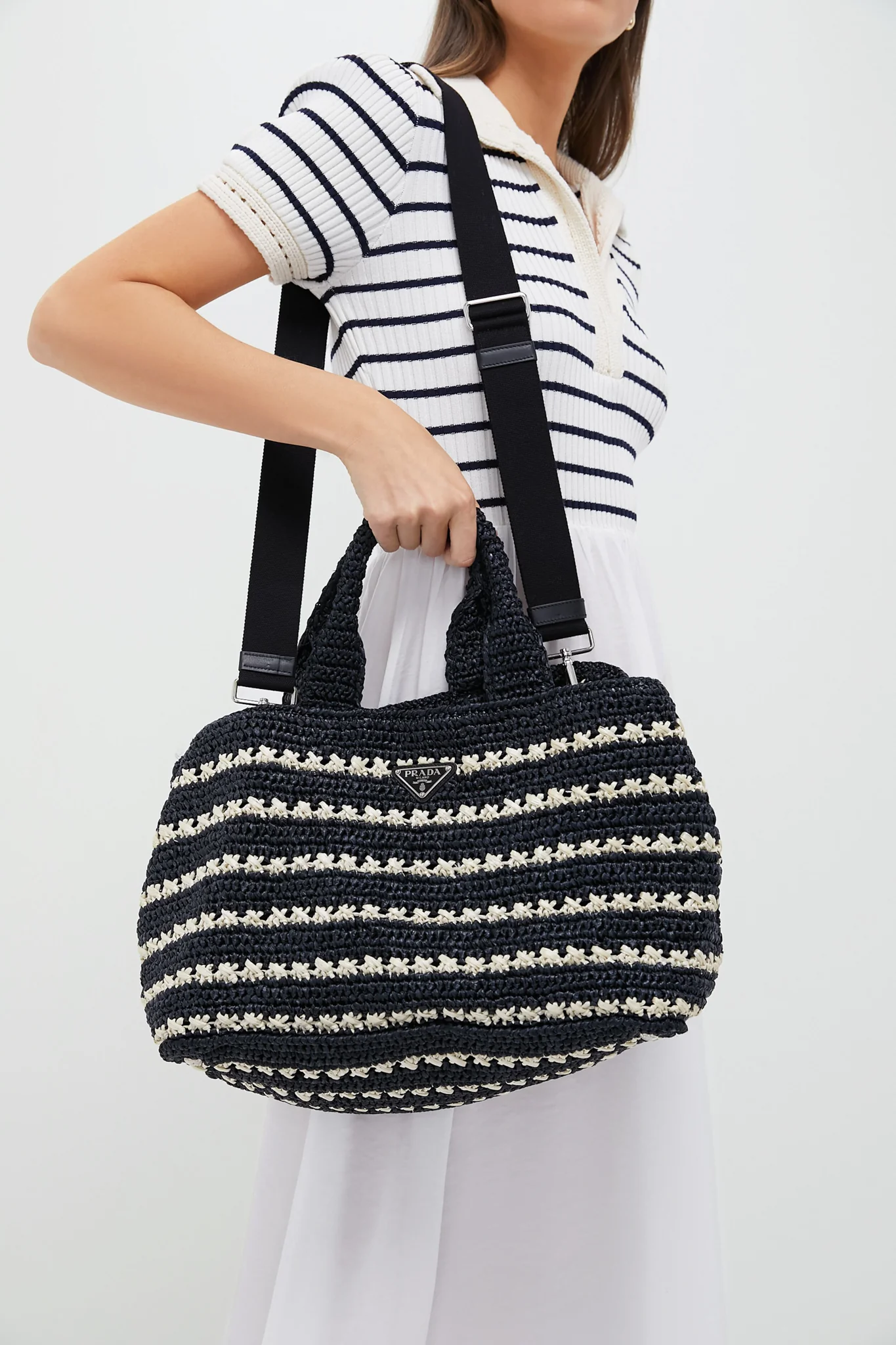 PRADA Raffia Canapa Tote - Image 4